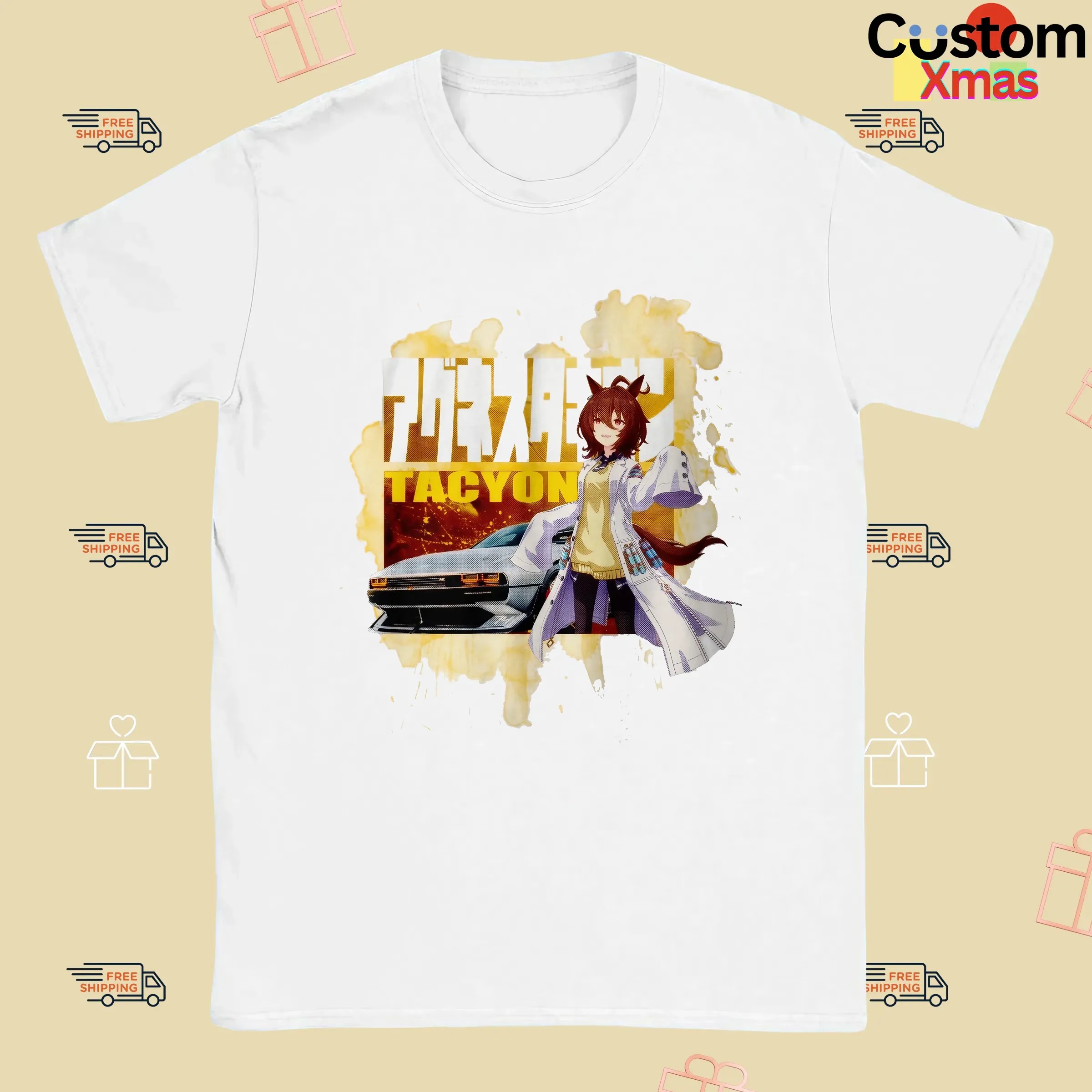 Agnes Tachyon Umamusume Pretty Derby Hyundai N Vision 74 Anime T Shirt