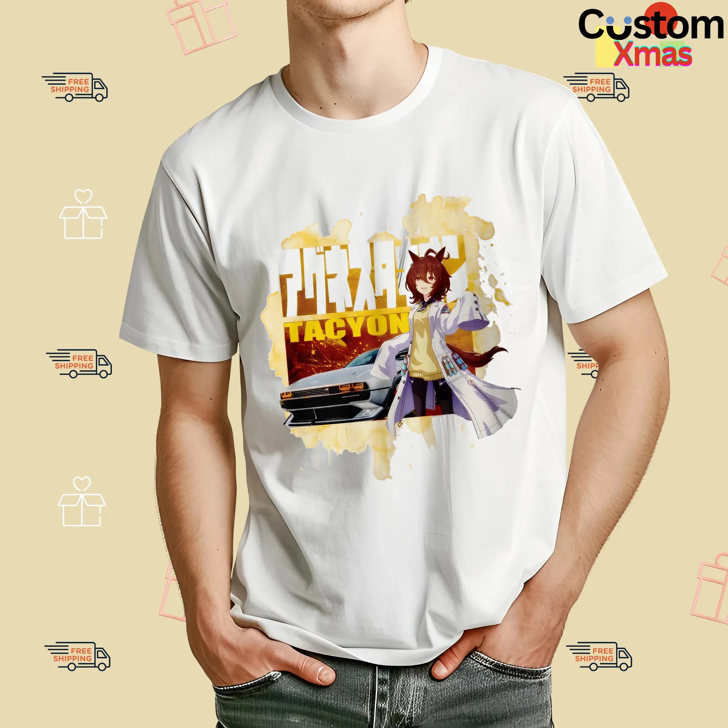 Agnes Tachyon Umamusume Pretty Derby Hyundai N Vision 74 Anime T Shirt