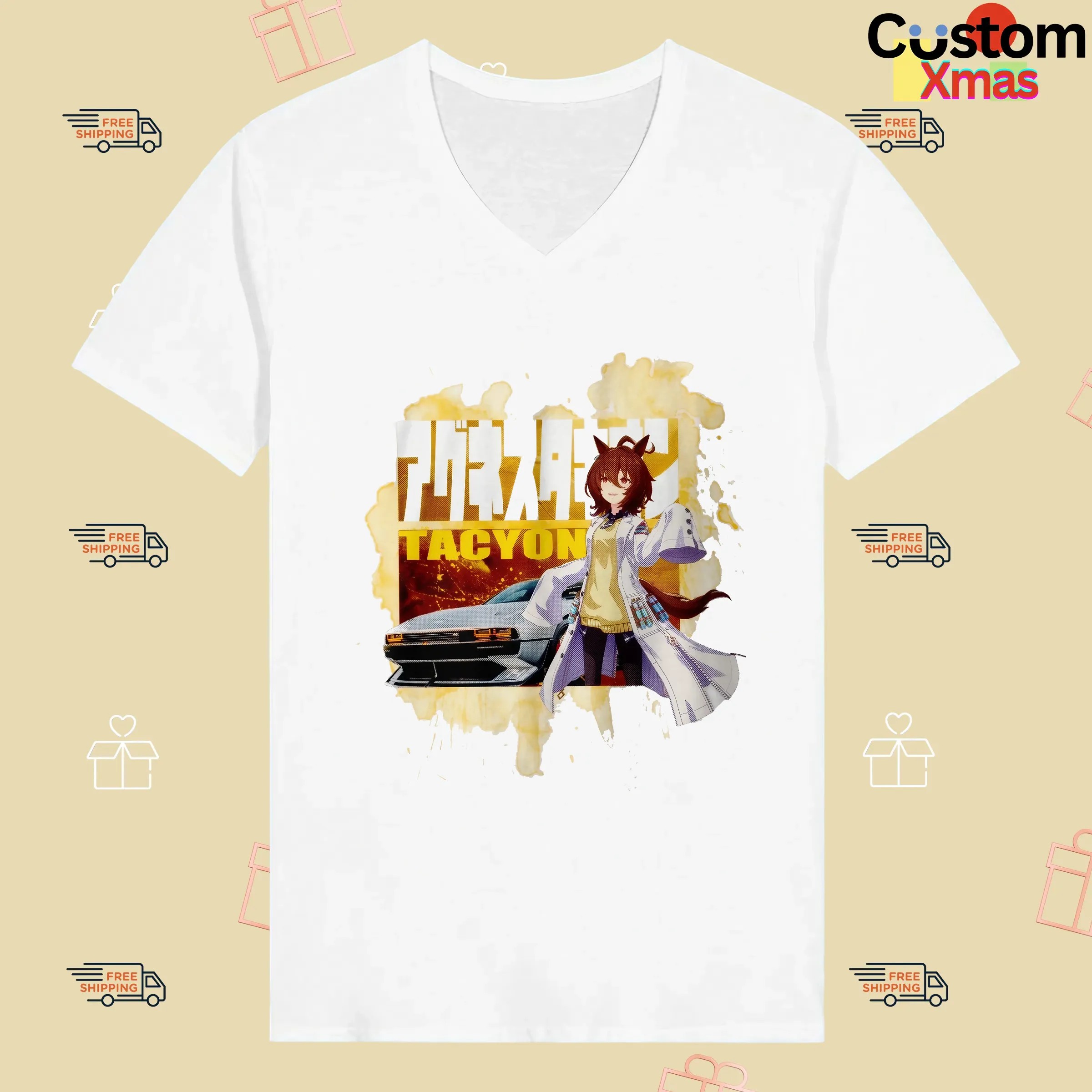 Agnes Tachyon Umamusume Pretty Derby Hyundai N Vision 74 Anime T Shirt