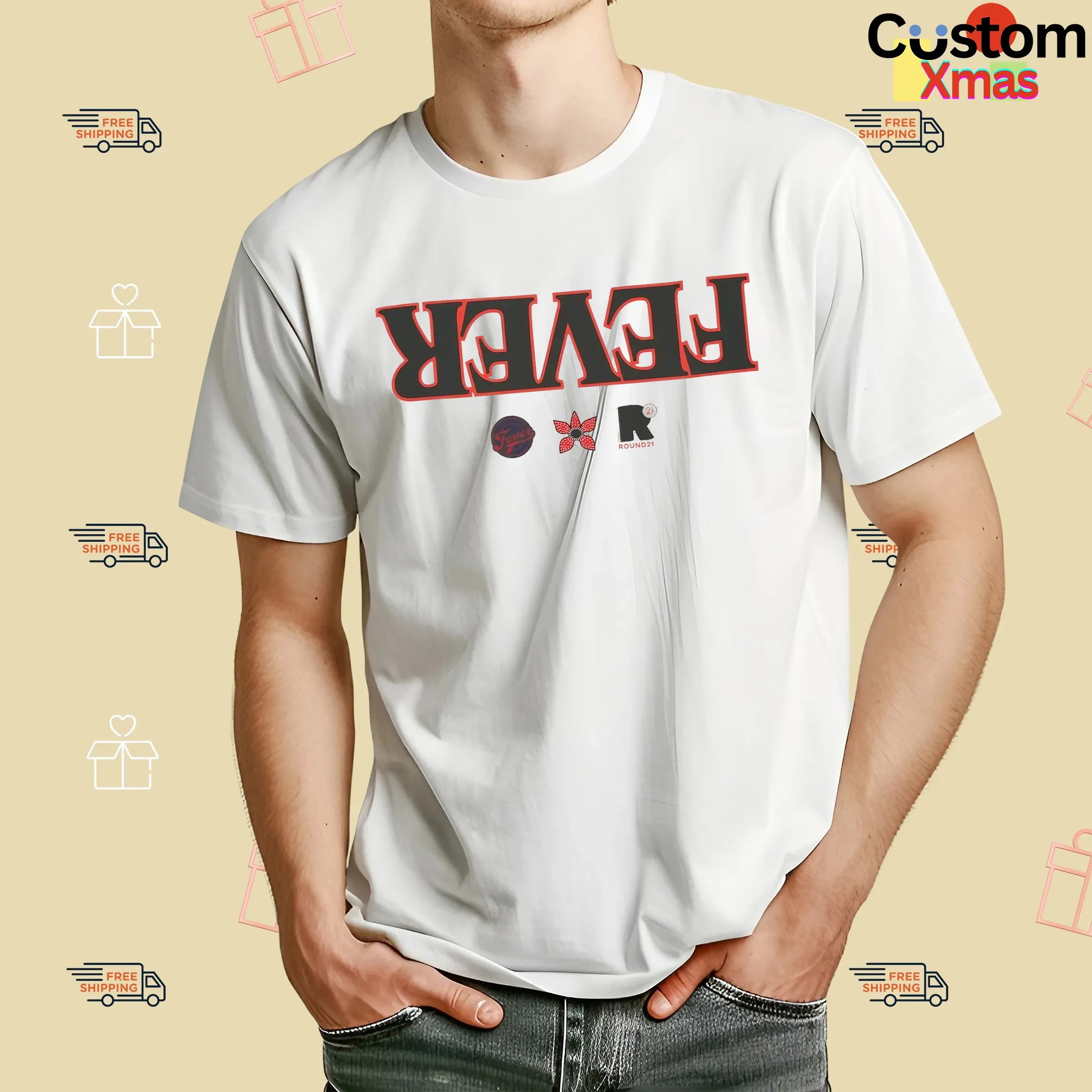 Caitlin Clark Wears Fever Indiana Fever Basketball Upside Down T Shirt