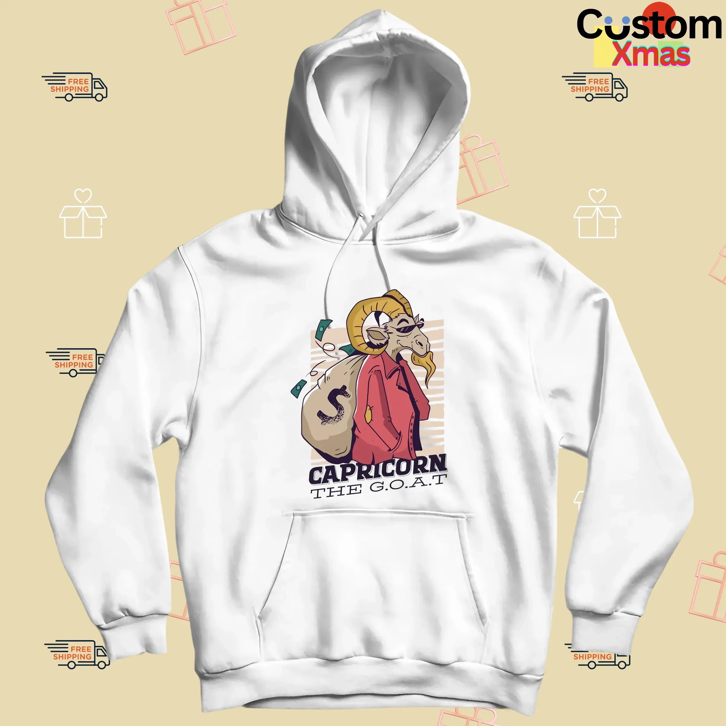 Capricorn The Goat Carrying A Huge Sack Of Money T Shirt