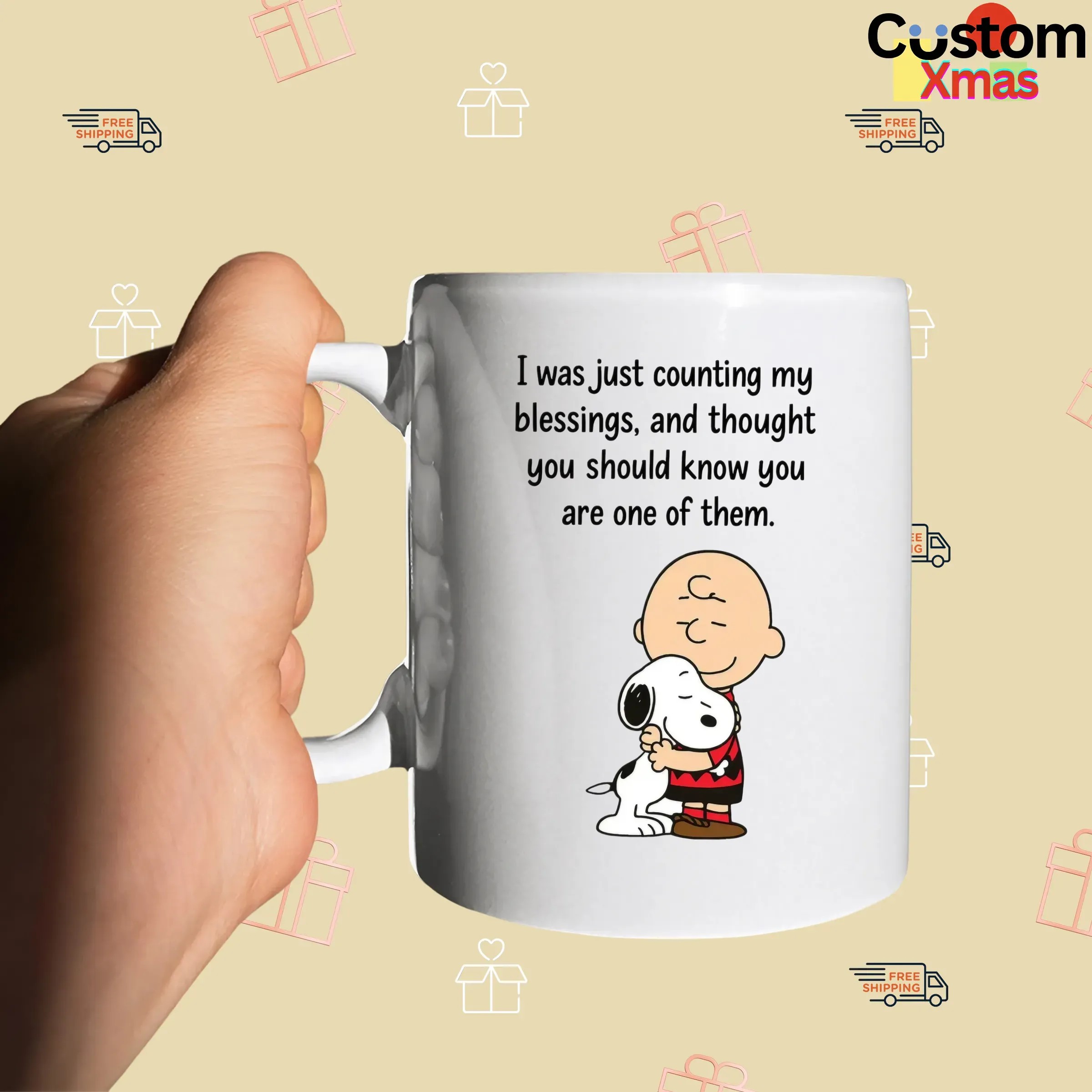 Charlie Brown And Snoopy I Was Just Counting My Blessings And Thought You Should Know You Are One Of Them T Shirt
