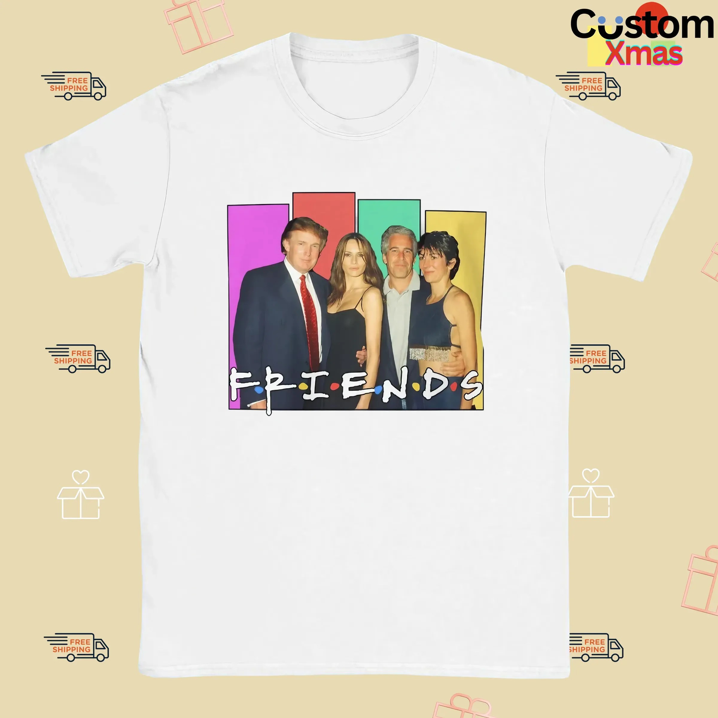 Donald Trump And Jeffrey Epstein Friends Parody T Shirt