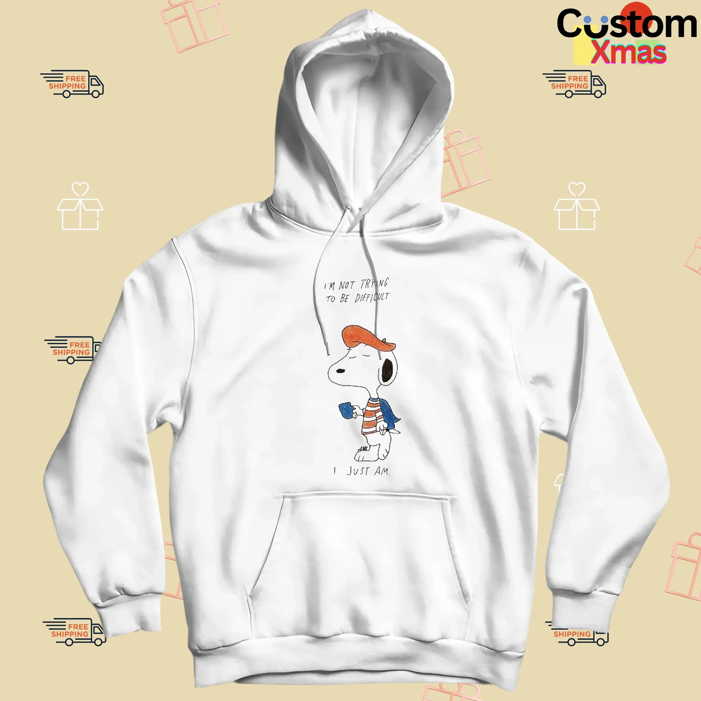 French Snoopy I’m Not Trying To Be Difficult I Just Am T Shirt