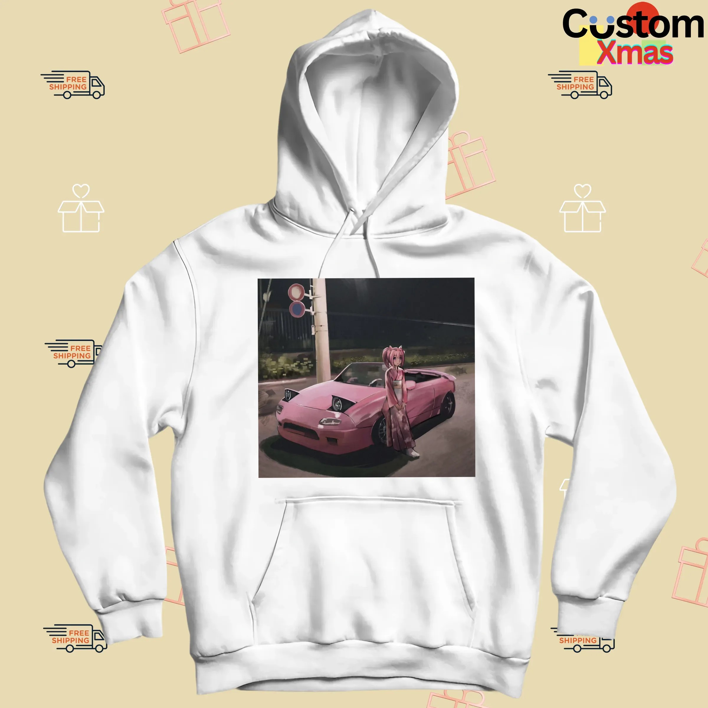 Haru Urara Uma Musume Pretty Derby Pink Mazda Miata Anime T Shirt