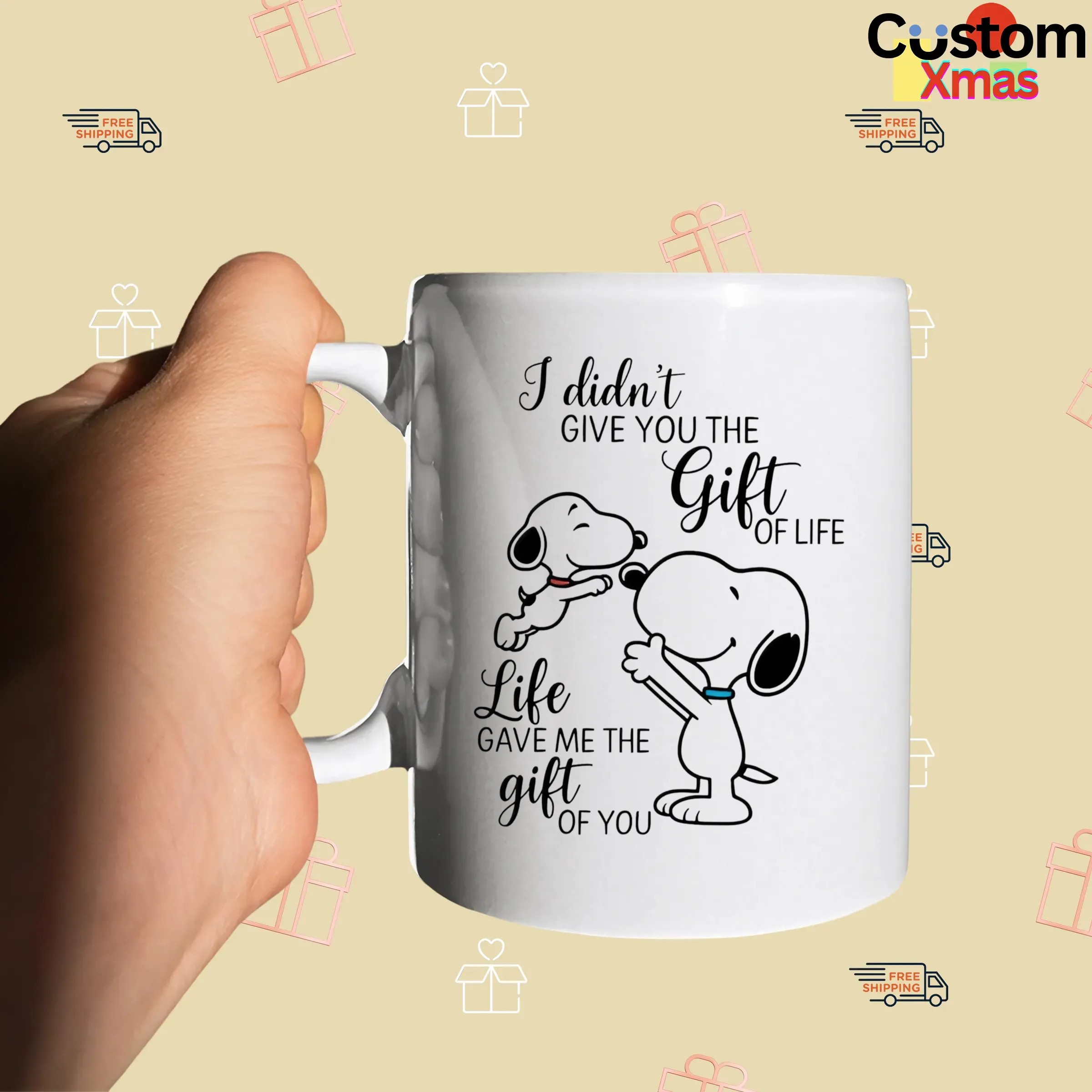 I Didn't Give You The Gift Of Life Snoopy Life Gave Me The Gift Of You T Shirt