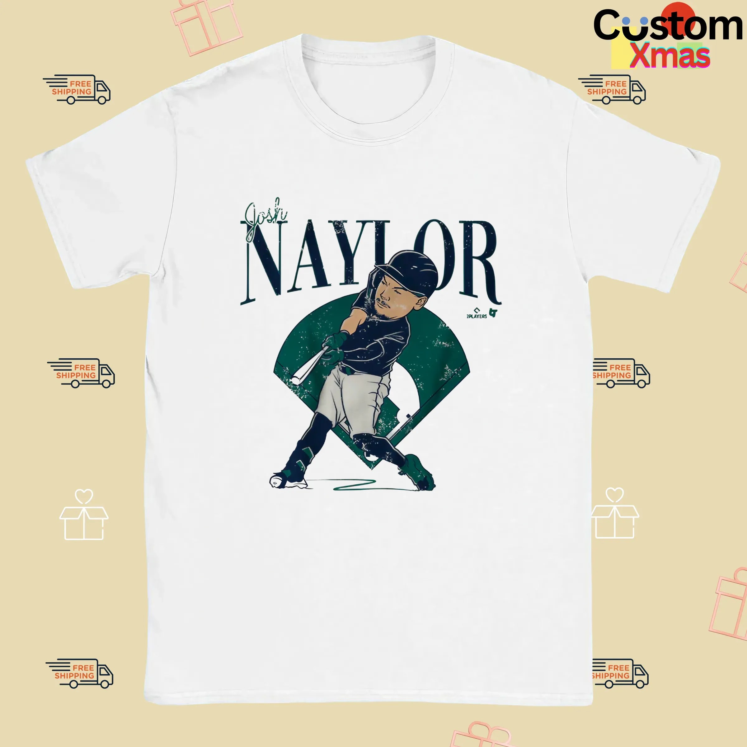 Josh Naylor Seattle Mariners Diamond Caricature Seattle T Shirt