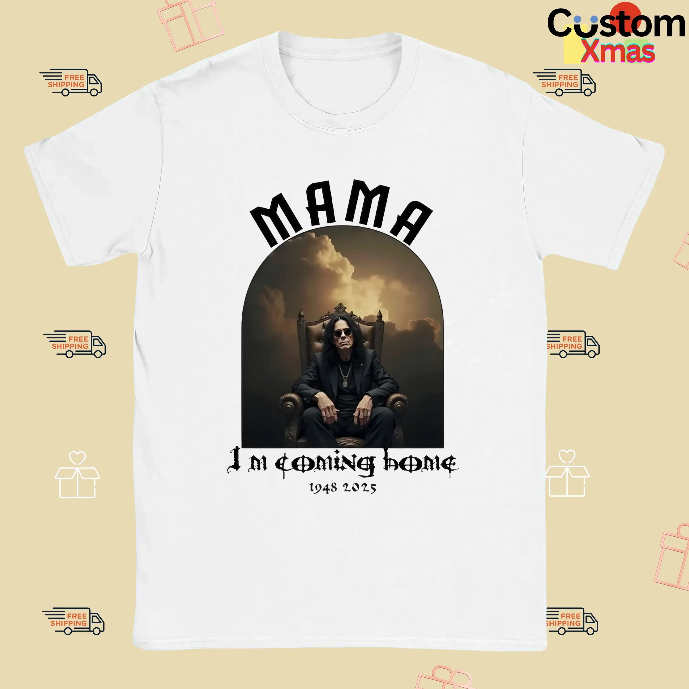 Mama I’m Coming Home Ozzy Osbourne RIP 1948 2025 Throne T Shirt