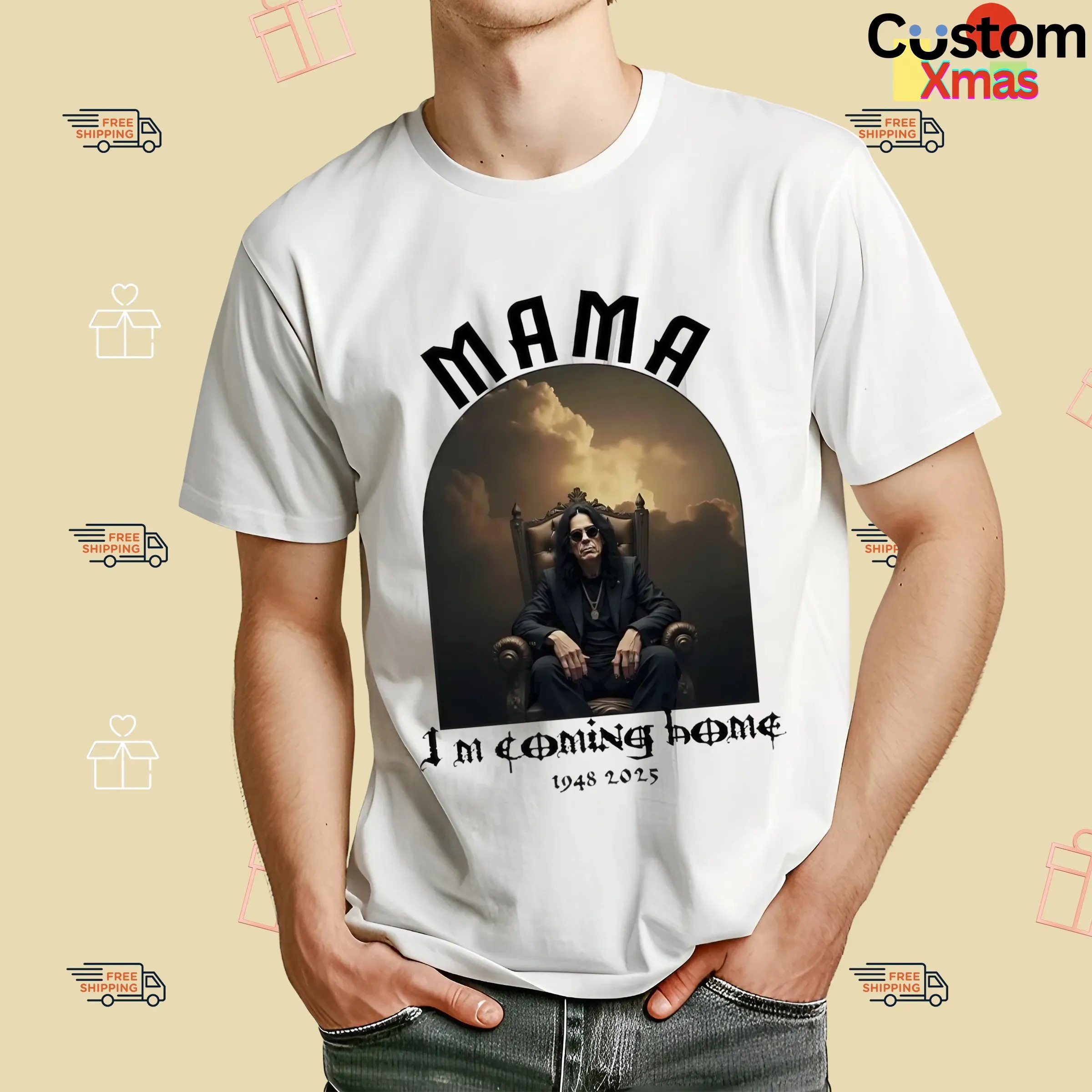 Mama I’m Coming Home Ozzy Osbourne RIP 1948 2025 Throne T Shirt