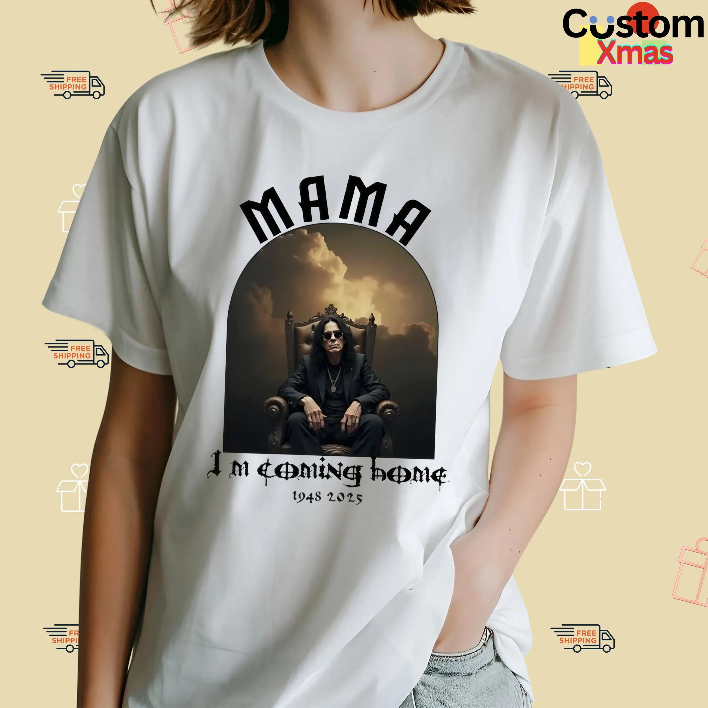 Mama I’m Coming Home Ozzy Osbourne RIP 1948 2025 Throne T Shirt