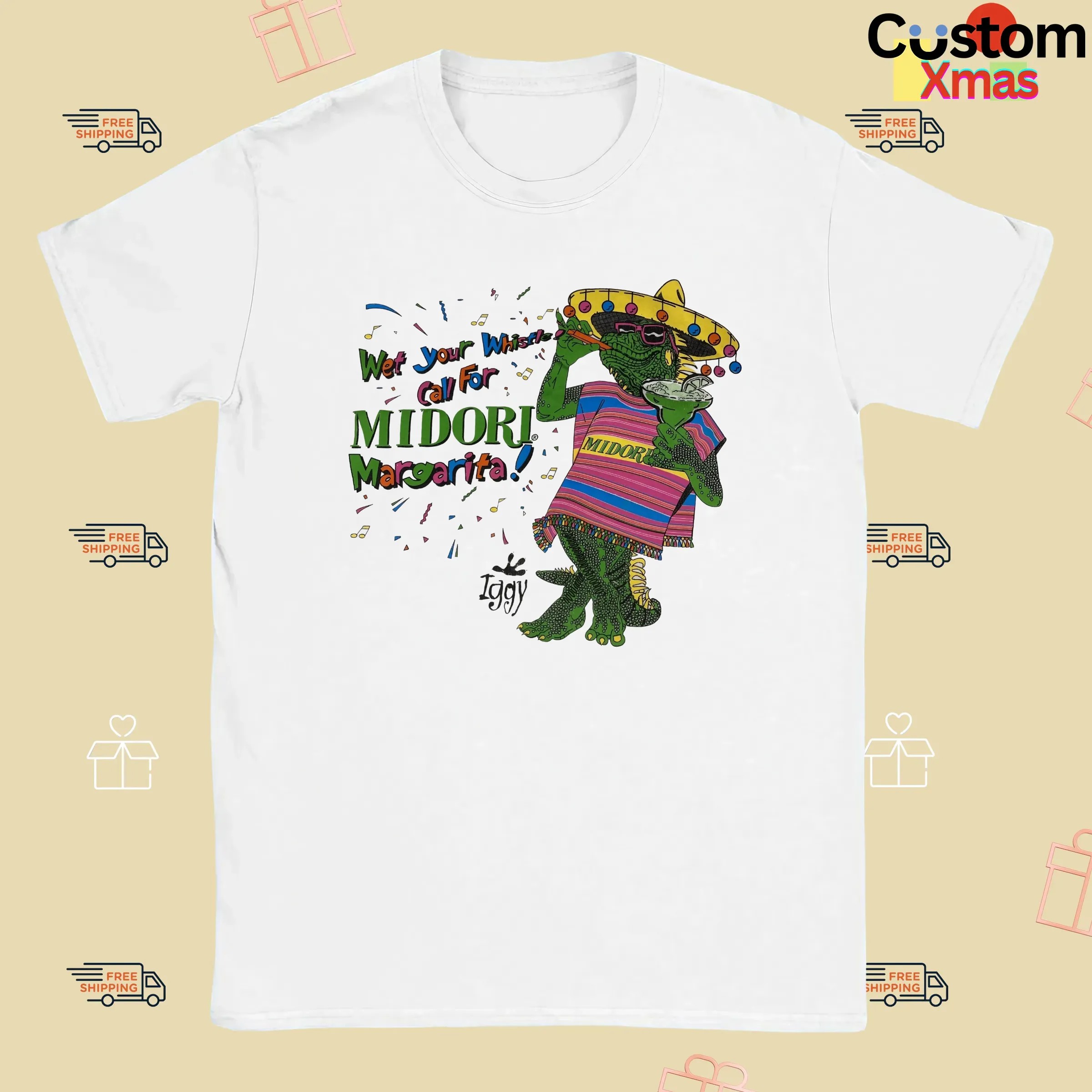 Midori Wet Your Whistle Call For Midori Margarita Lizard Iggy T Shirt