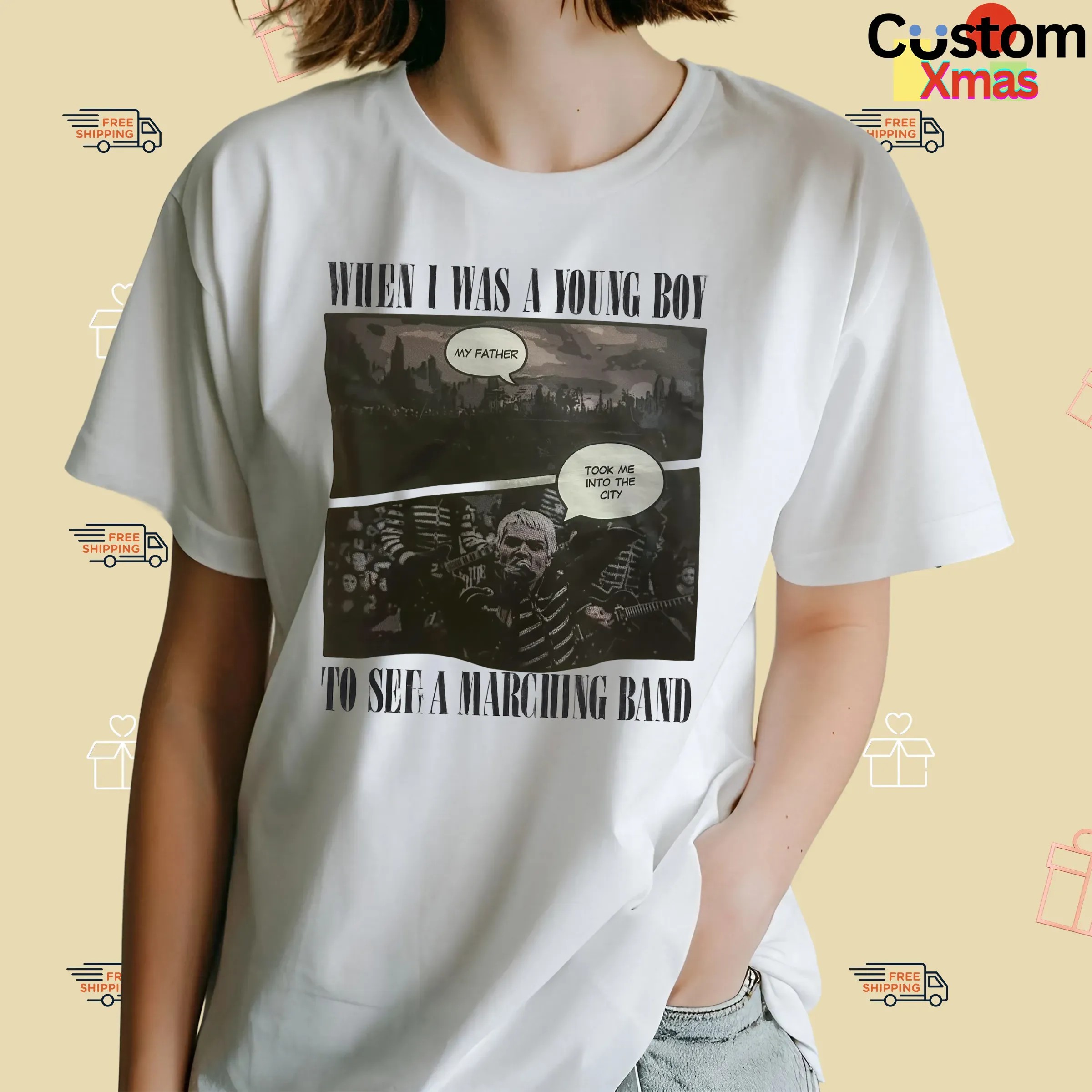 My Chemical Romance When Is Was A Young Boy My Father Took Me Into The City To See A Marching Band T Shirt