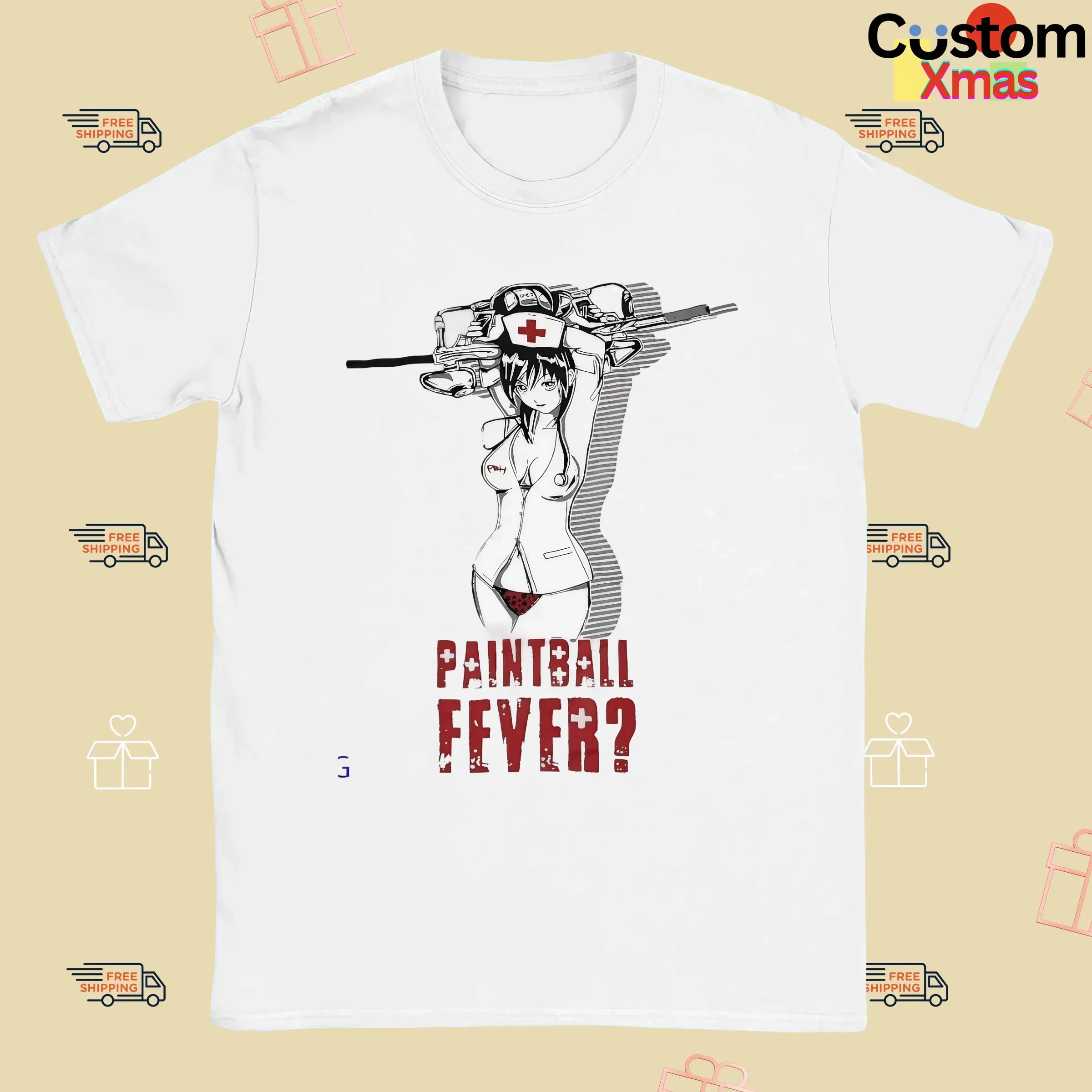 Nurse Paintball Fever Anime T Shirt