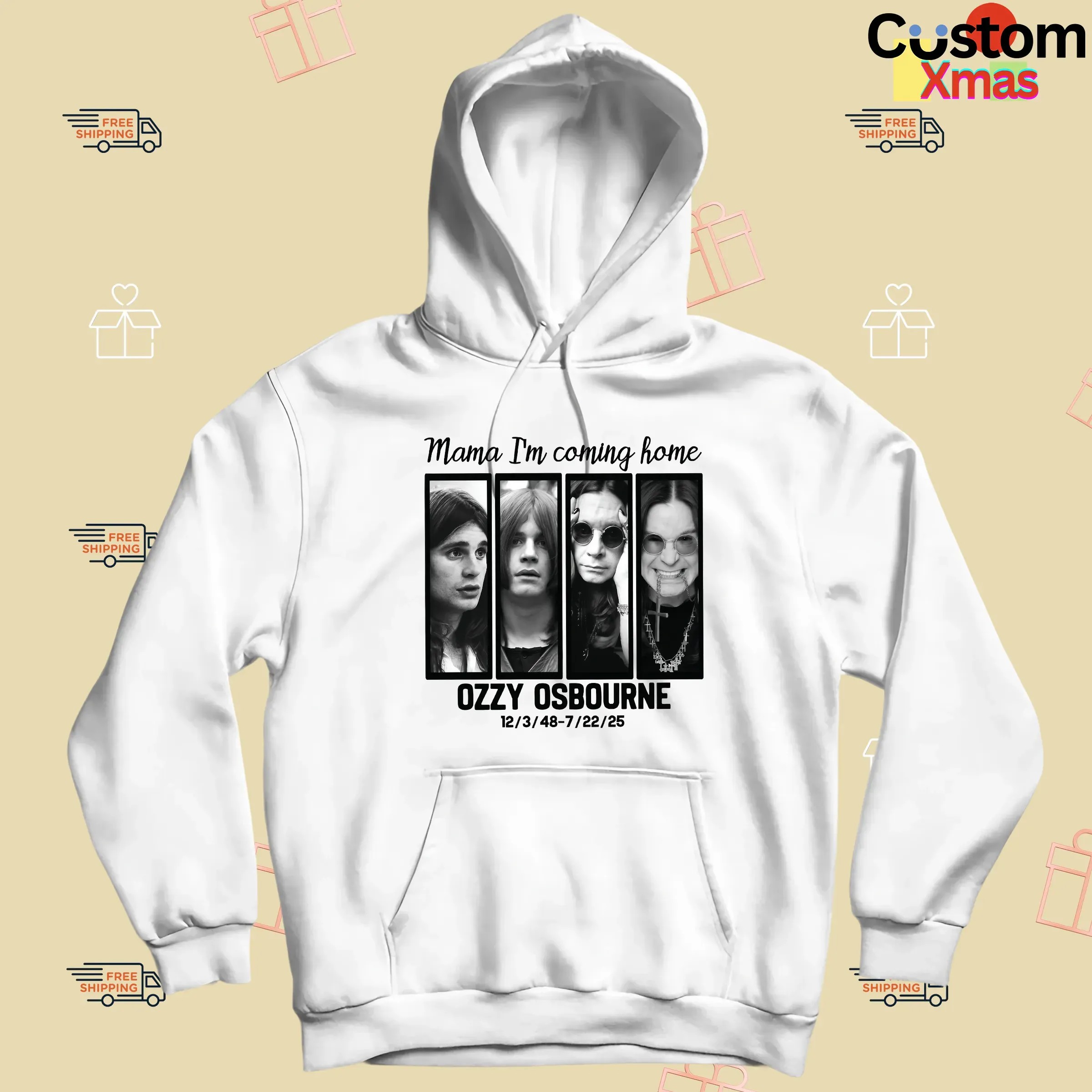 Ozzy Osbourne Mama I’m Coming Home Tribute Graphic Iconic Rock Legend Portraits T Shirt