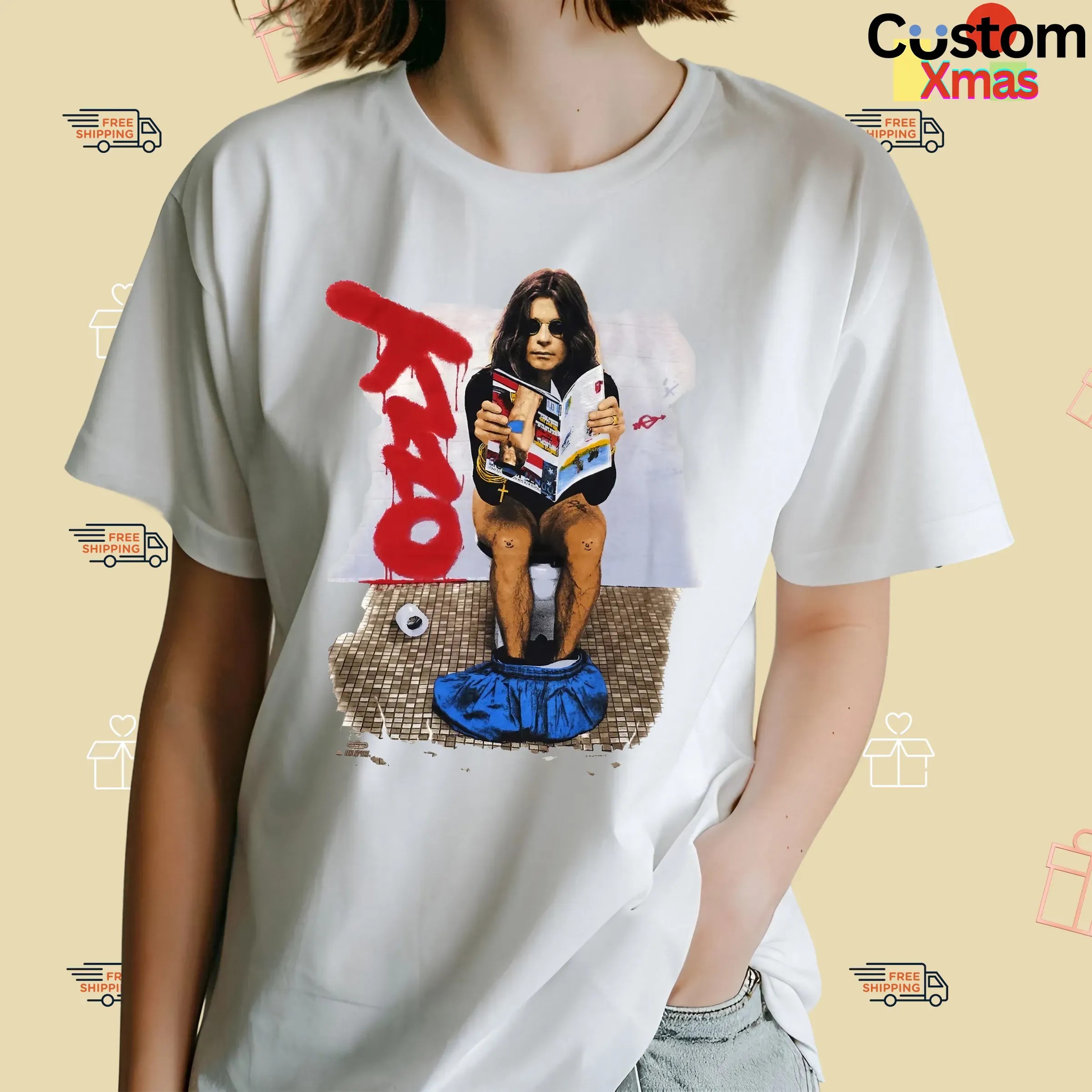 Ozzy Osbourne No More Tours 1992 Tour Double Sided T Shirt