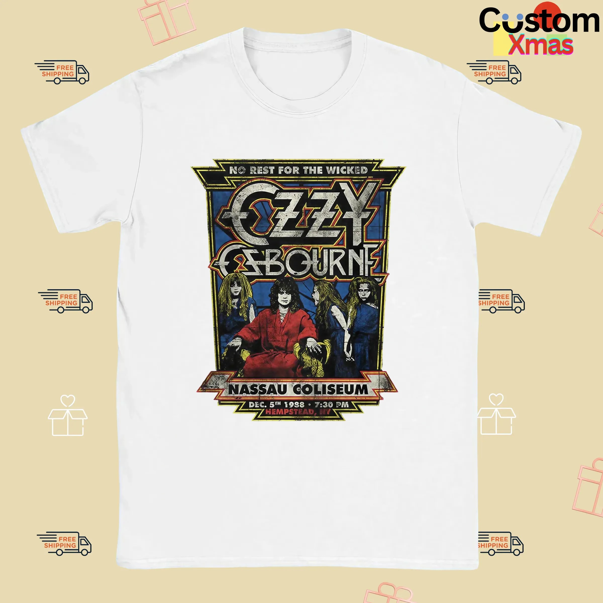 Ozzy Osbourne No Rest For The Wicked Nassau Coliseum 1988 T Shirt