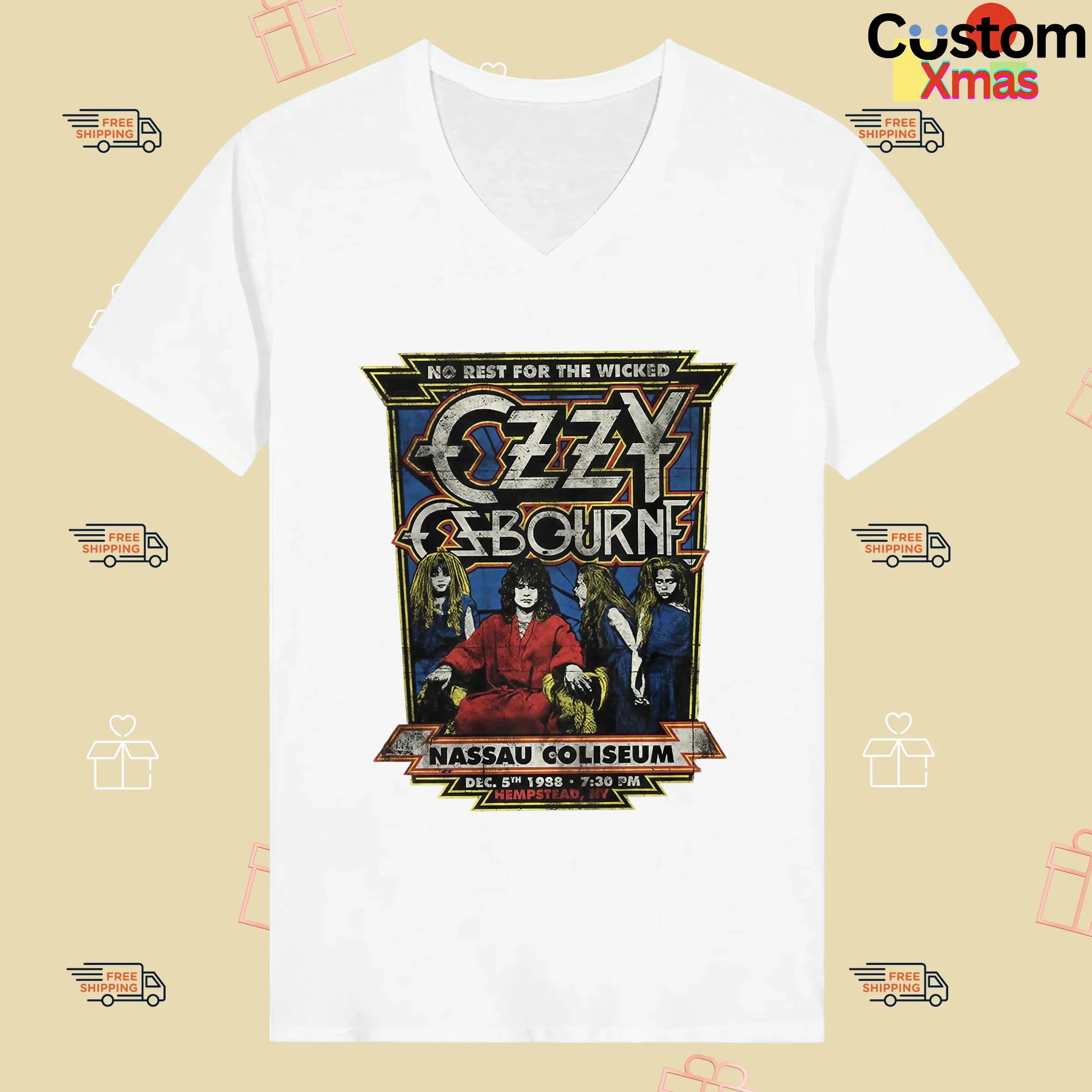 Ozzy Osbourne No Rest For The Wicked Nassau Coliseum 1988 T Shirt
