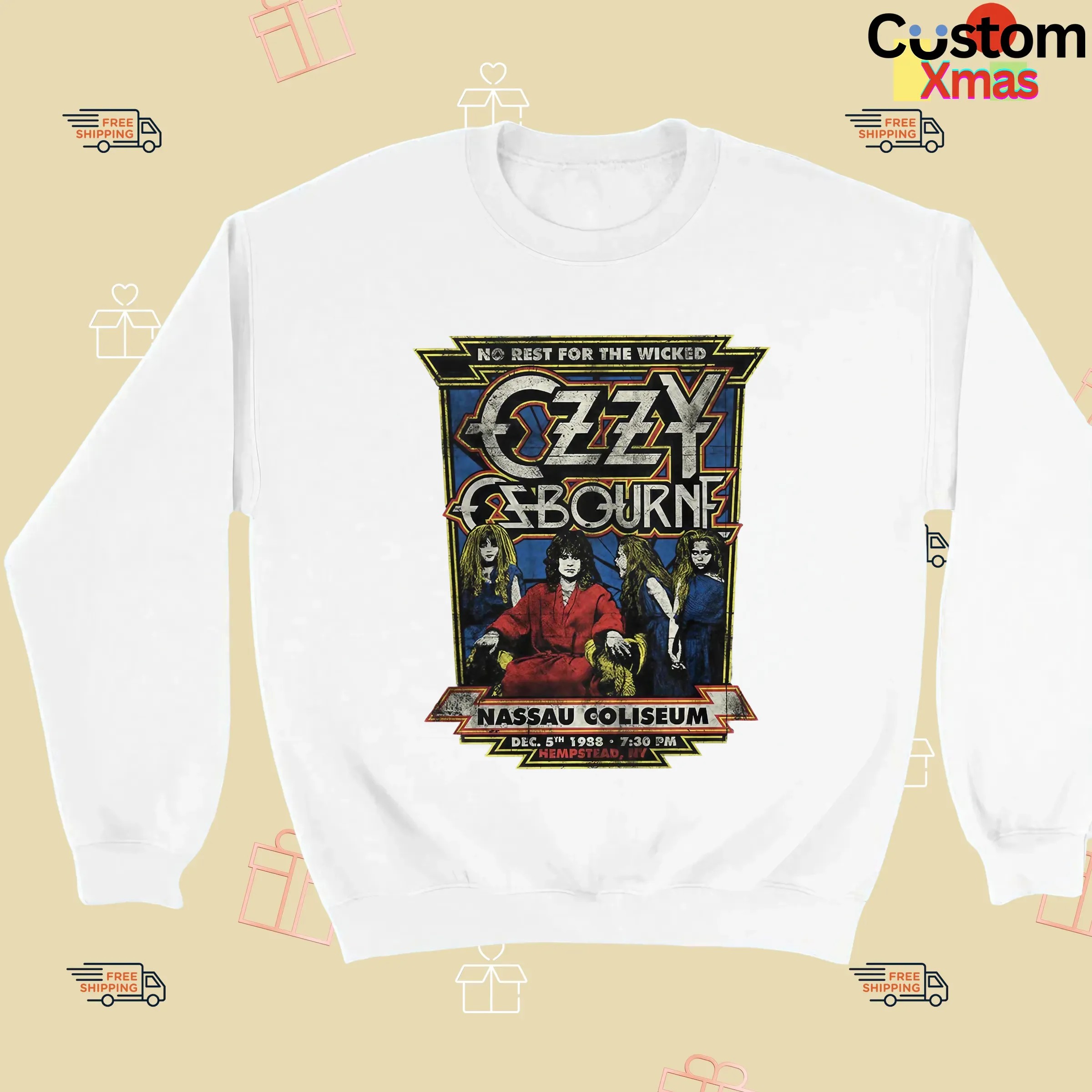 Ozzy Osbourne No Rest For The Wicked Nassau Coliseum 1988 T Shirt