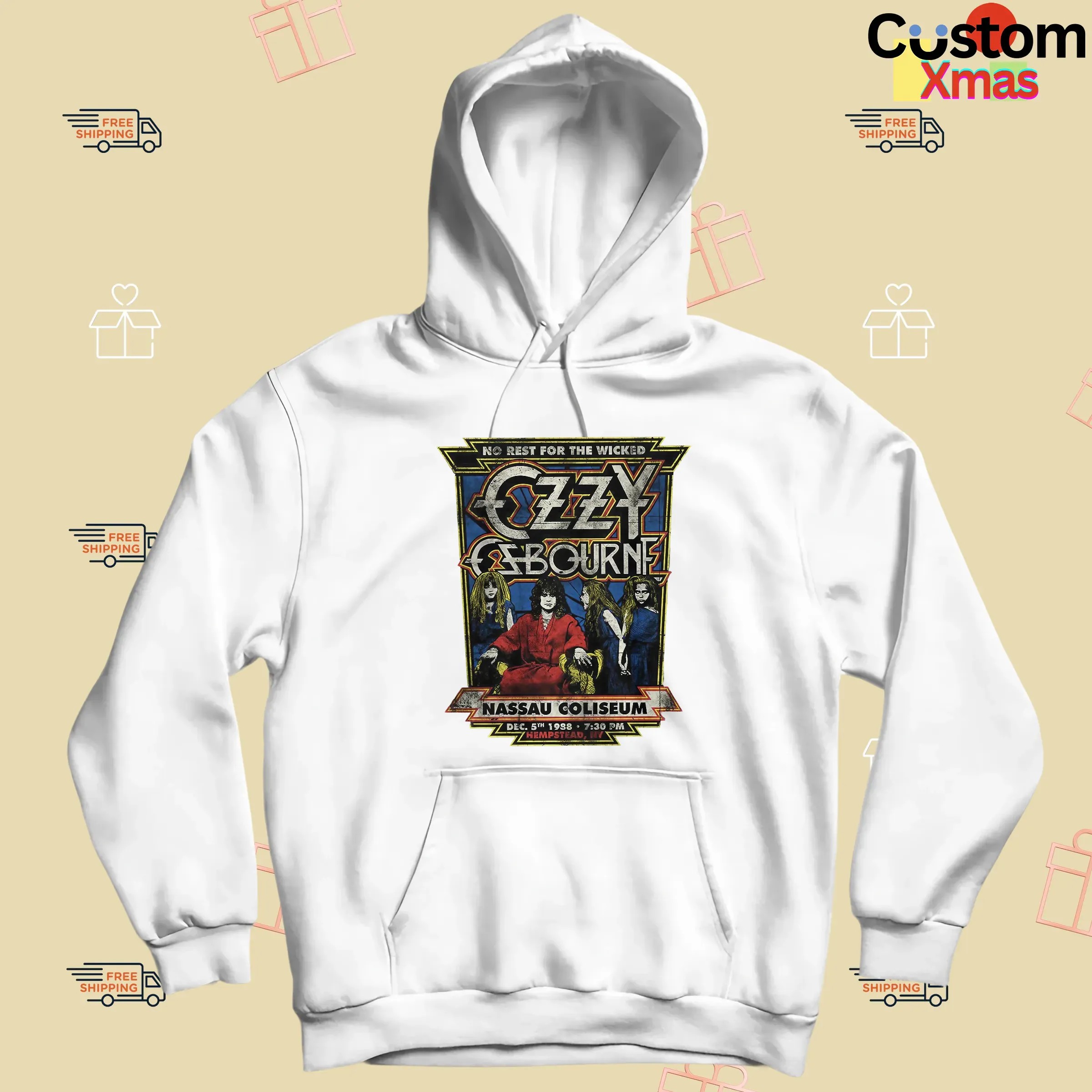 Ozzy Osbourne No Rest For The Wicked Nassau Coliseum 1988 T Shirt
