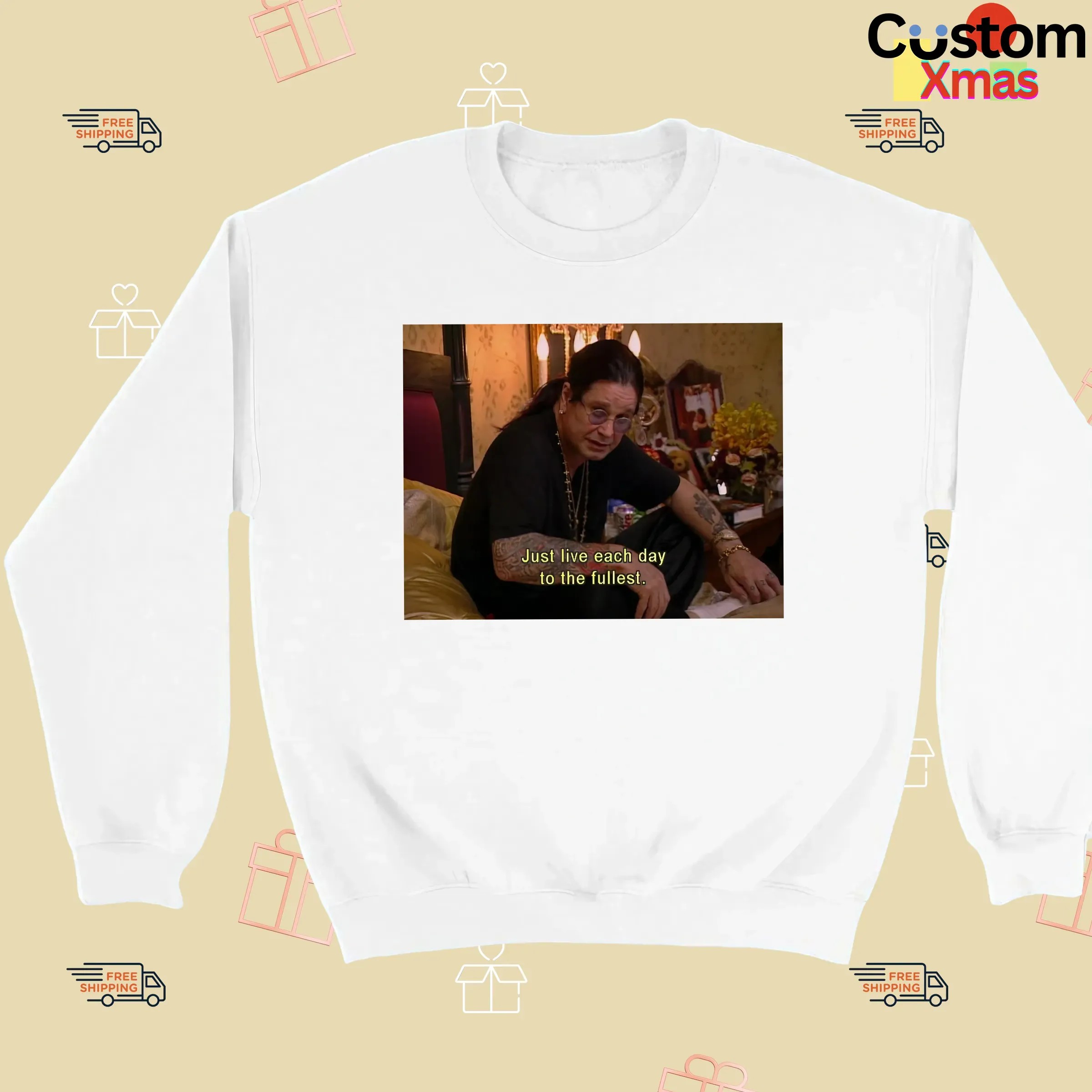 RIP Ozzy Osbourne Just Live Each Day To The Fullest Photo 2025 T Shirt
