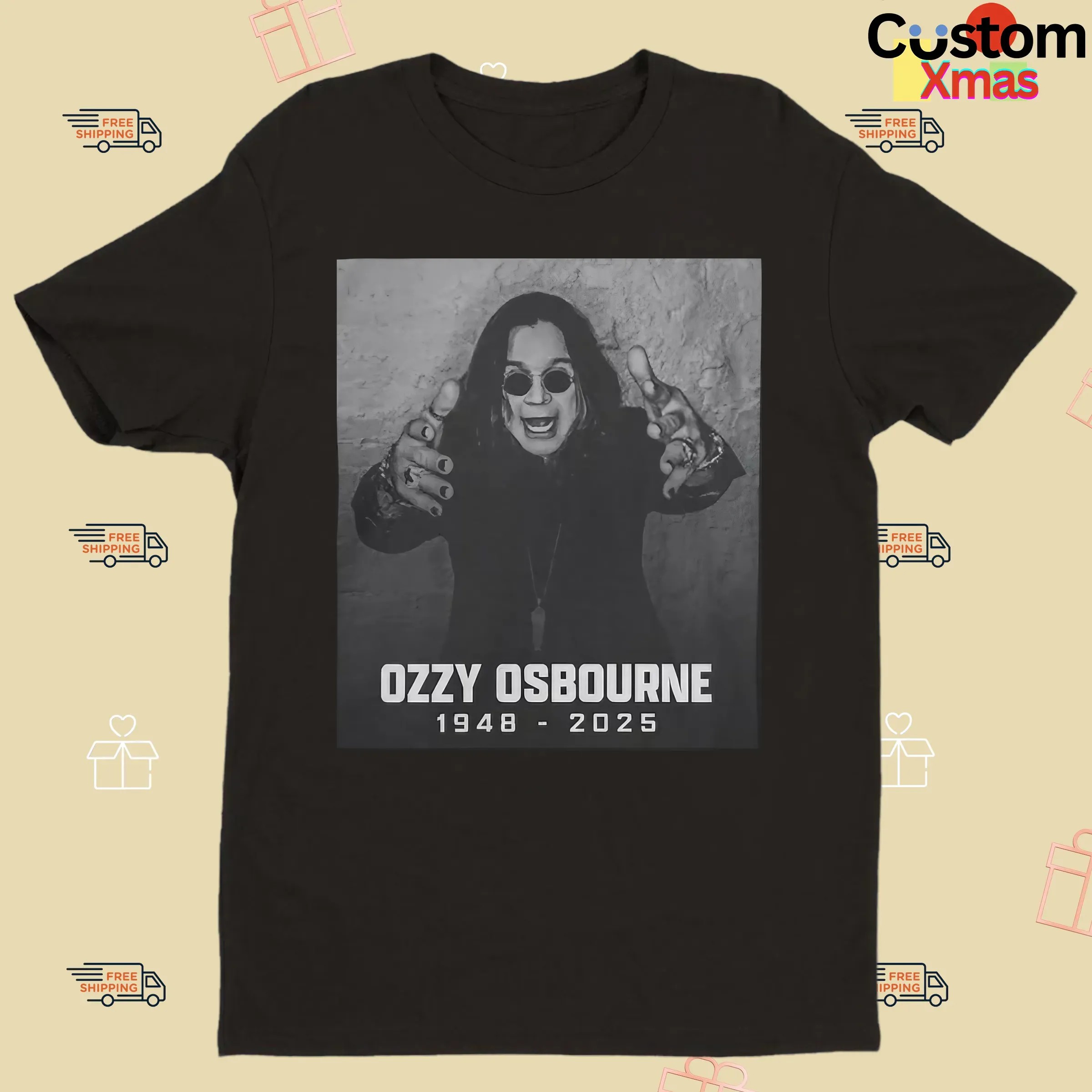 Rest in Peace Ozzy Osbourne 1948-2025 Honor a Rock Legend T Shirt