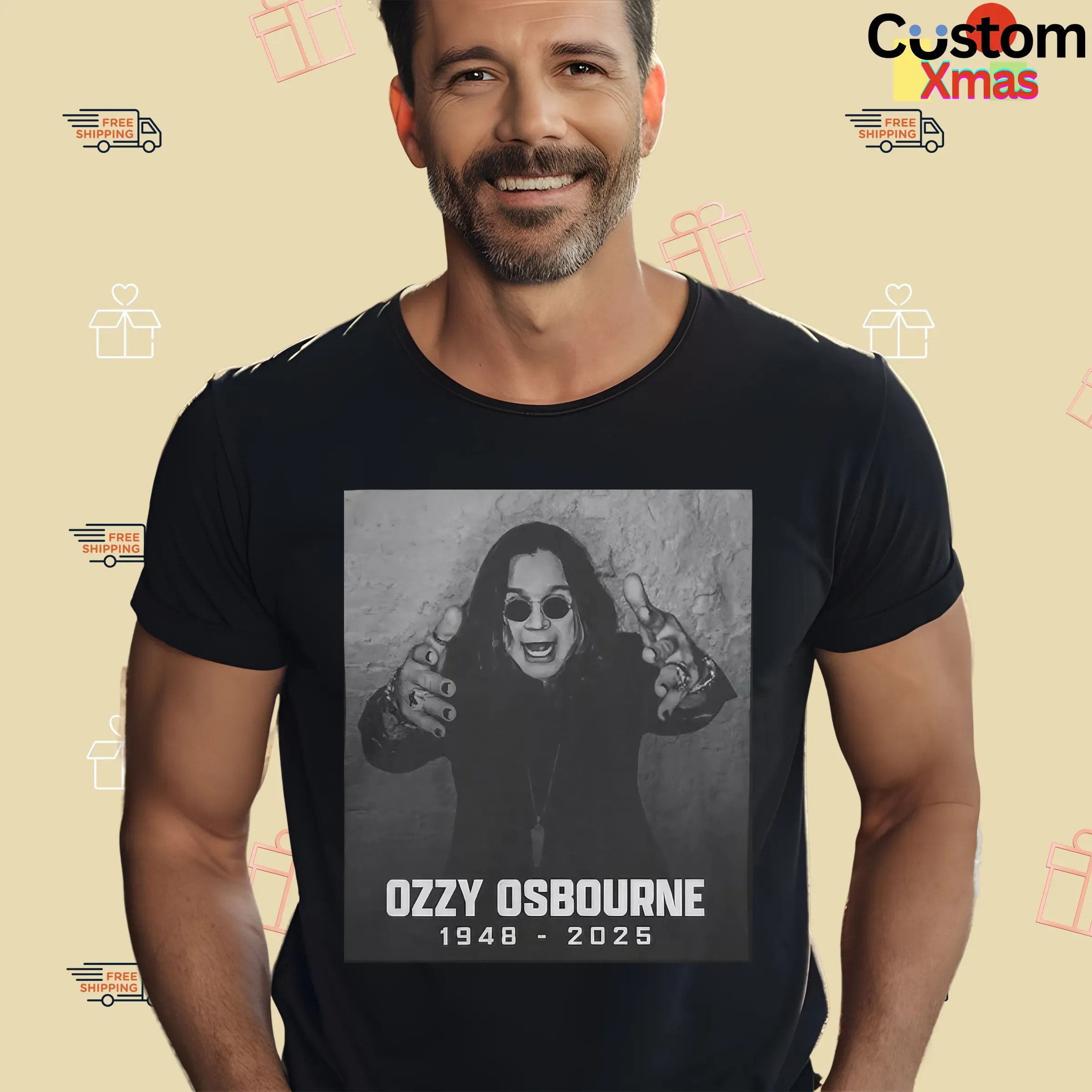 Rest in Peace Ozzy Osbourne 1948-2025 Honor a Rock Legend T Shirt