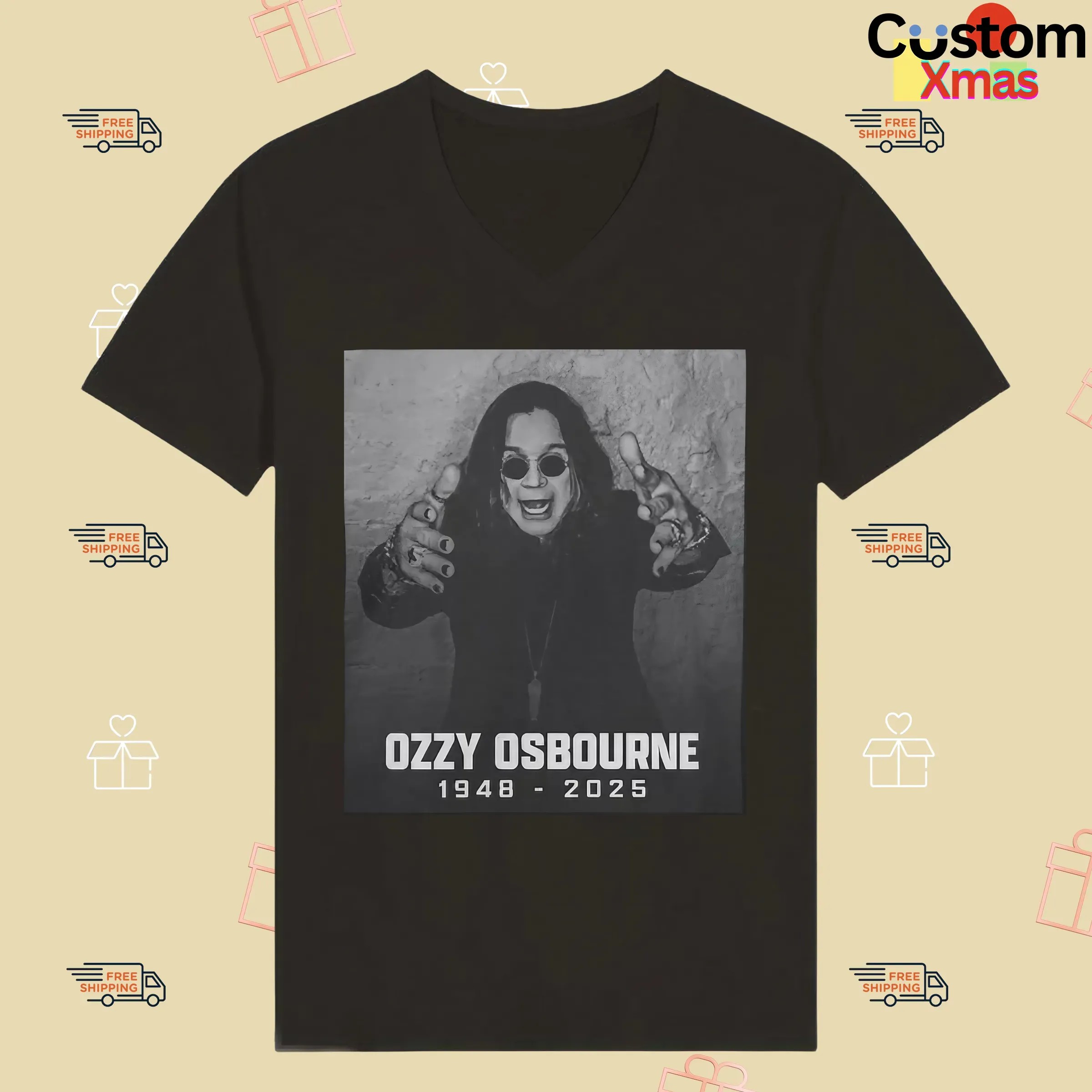 Rest in Peace Ozzy Osbourne 1948-2025 Honor a Rock Legend T Shirt