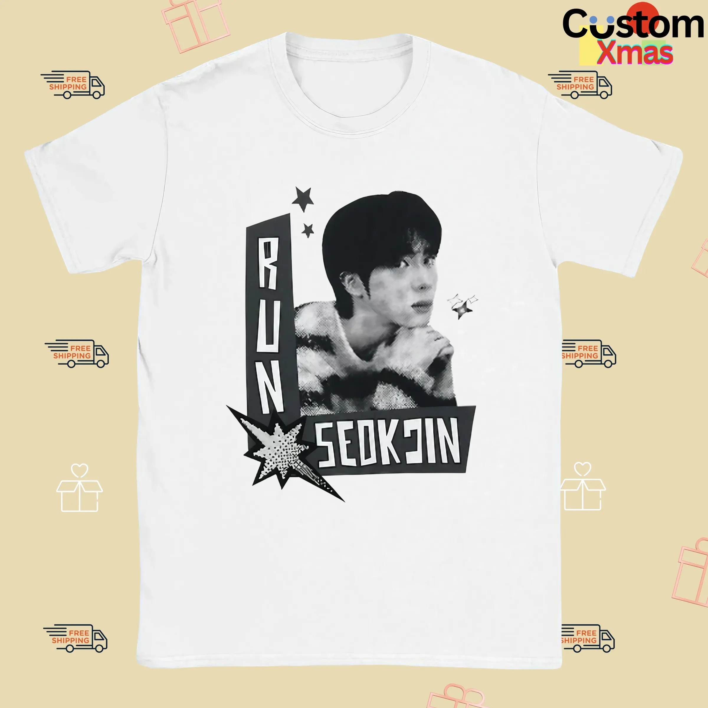 Run Seokjin Los Angeles 2025 Tour Double Sided T Shirt