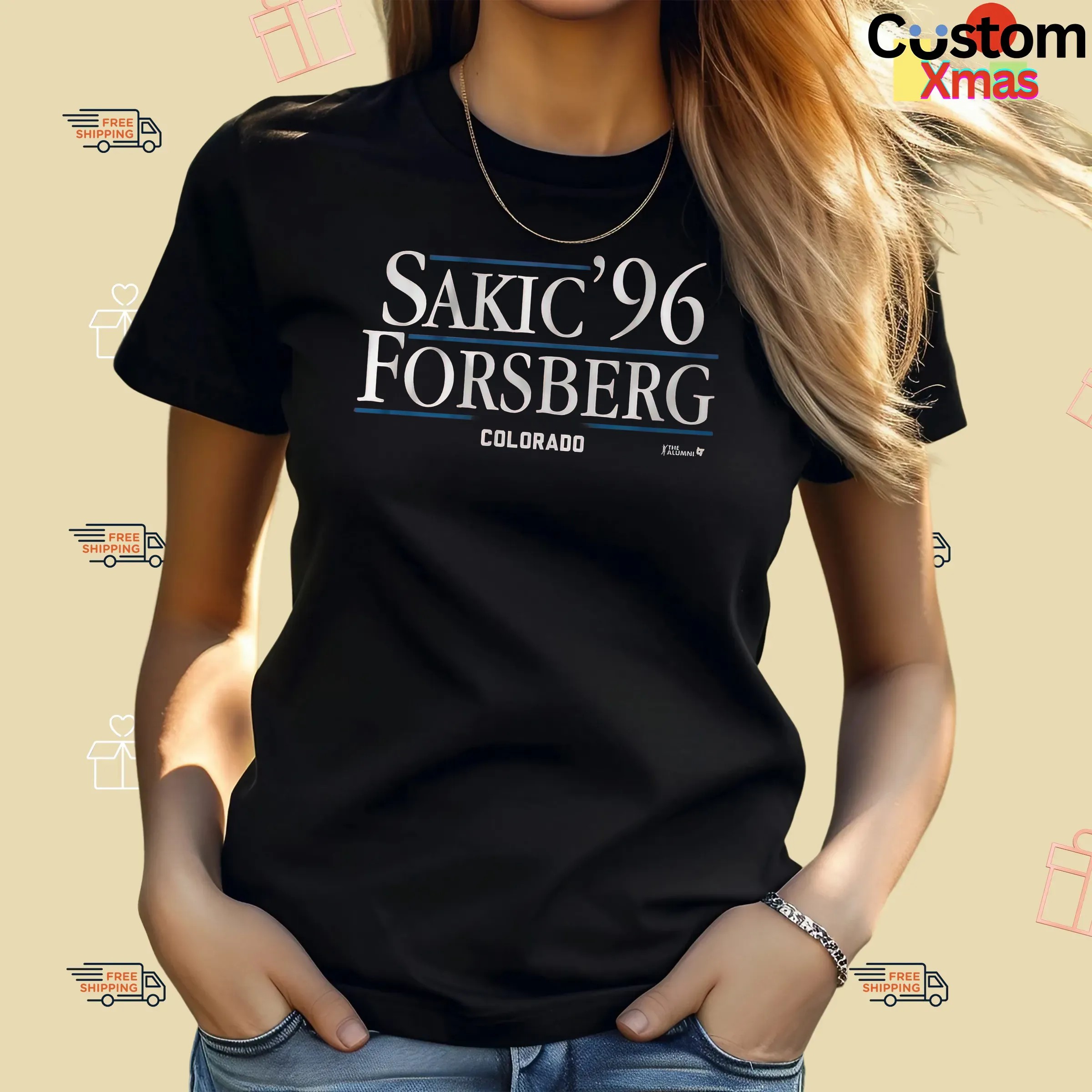 Sakic Forsberg '96 Colorado The Alumni T Shirt
