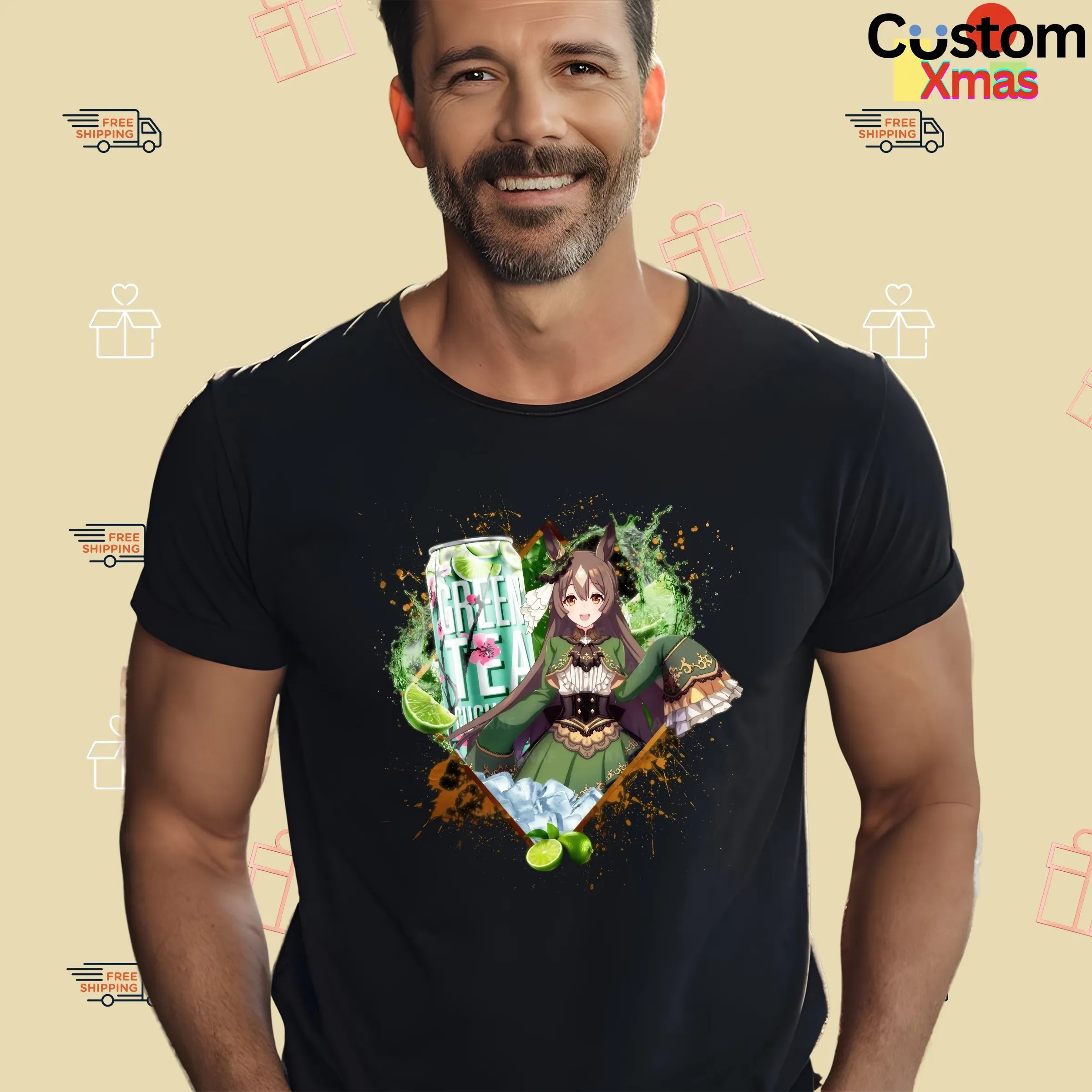 Satono Diamond Uma Musume Pretty Derby Arizona Green Tea Cucumber T Shirt