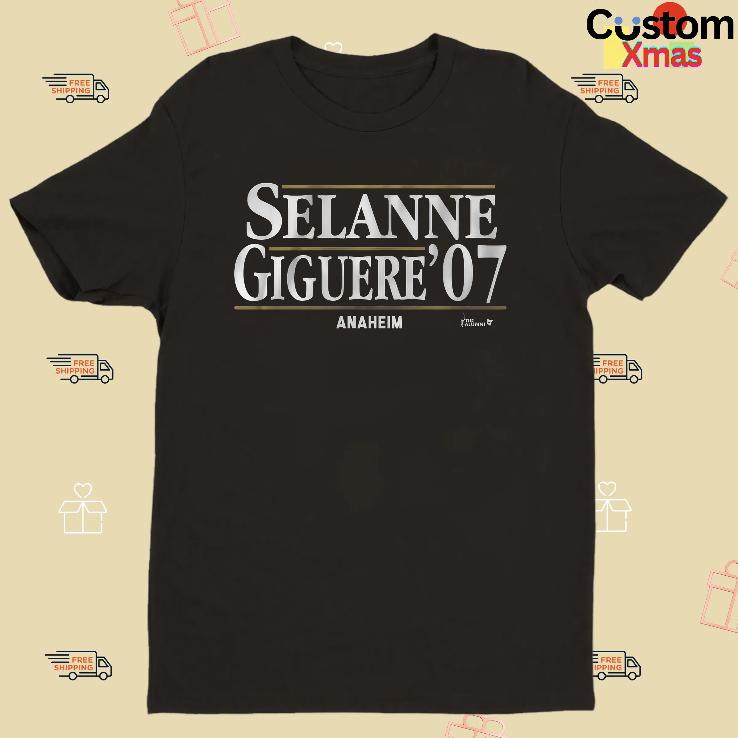 Selanne Giguere '07 Anaheim The Alumni T Shirt