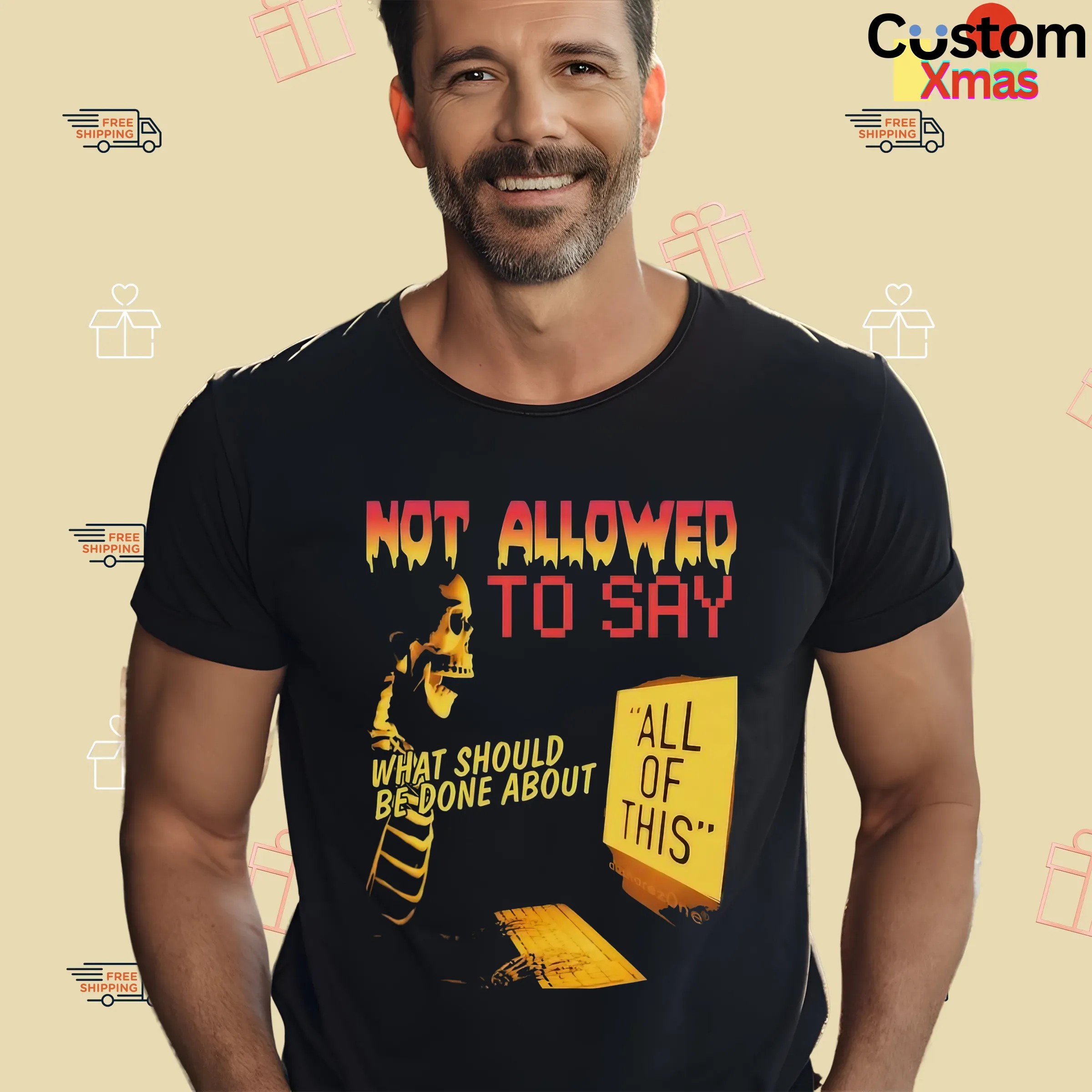 Skeleton Computer Not Allowed To Say What Should Be Done About T Shirt