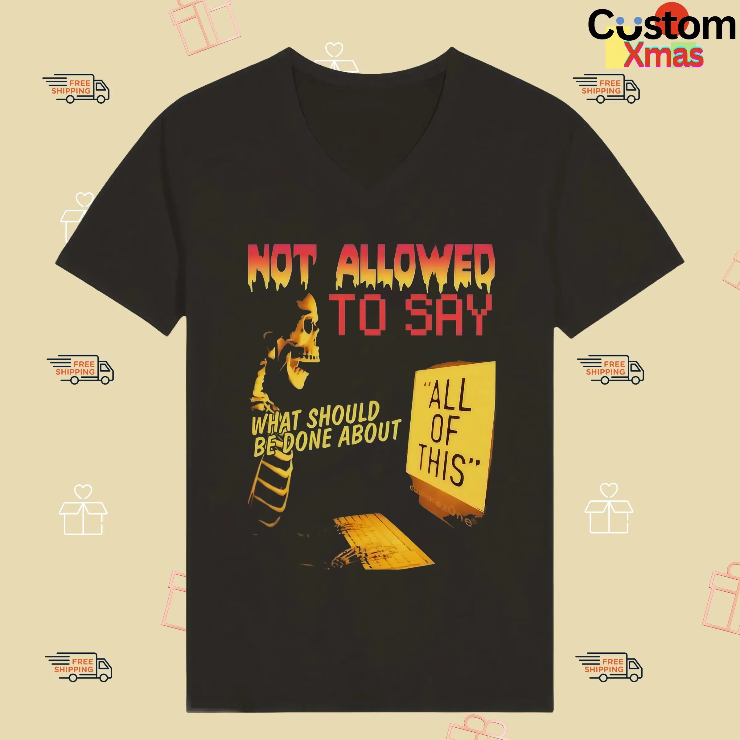 Skeleton Computer Not Allowed To Say What Should Be Done About T Shirt