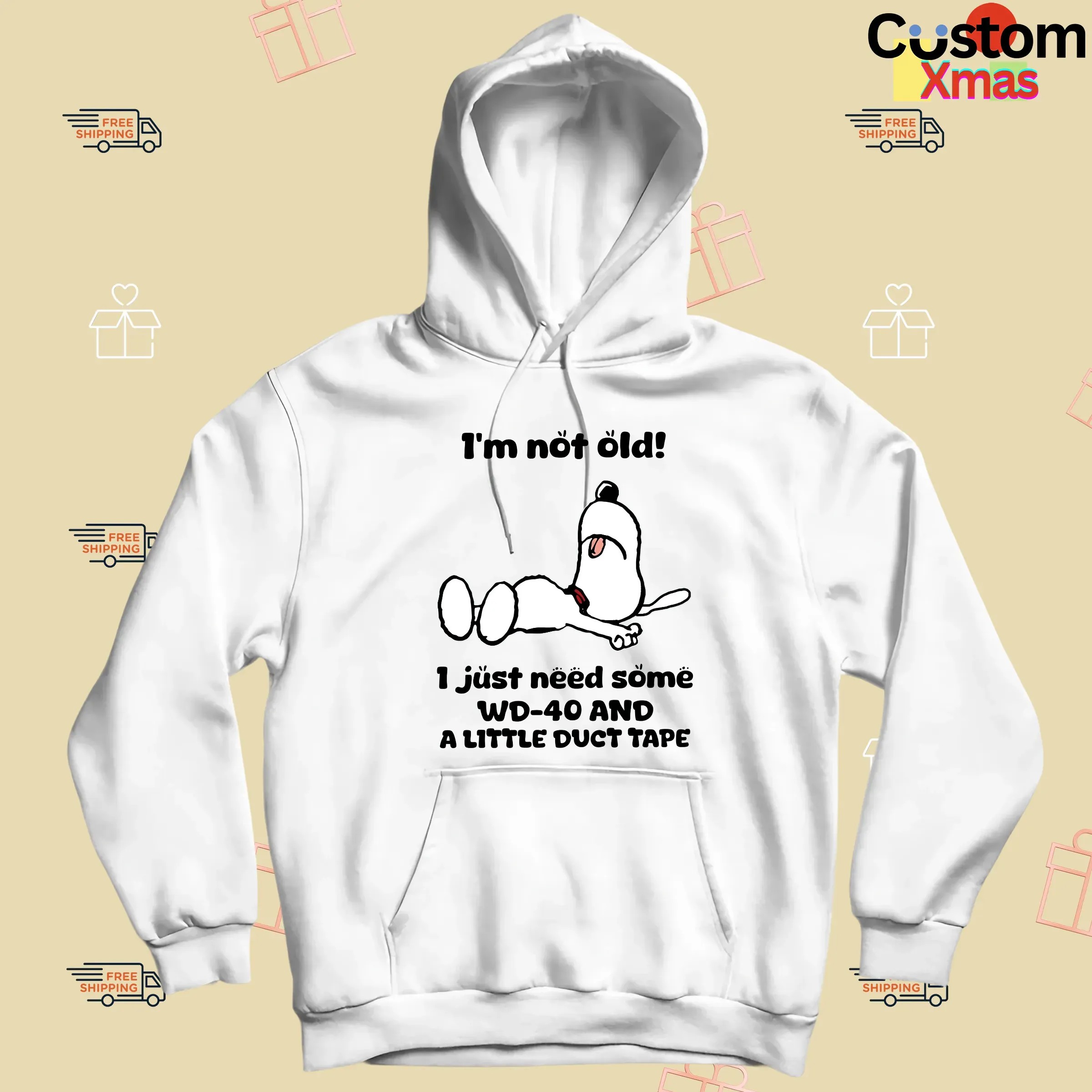 Snoopy The Peanuts I'm Not Old! 1 Just Need Some WD-40 And A Little Duct Tape T Shirt