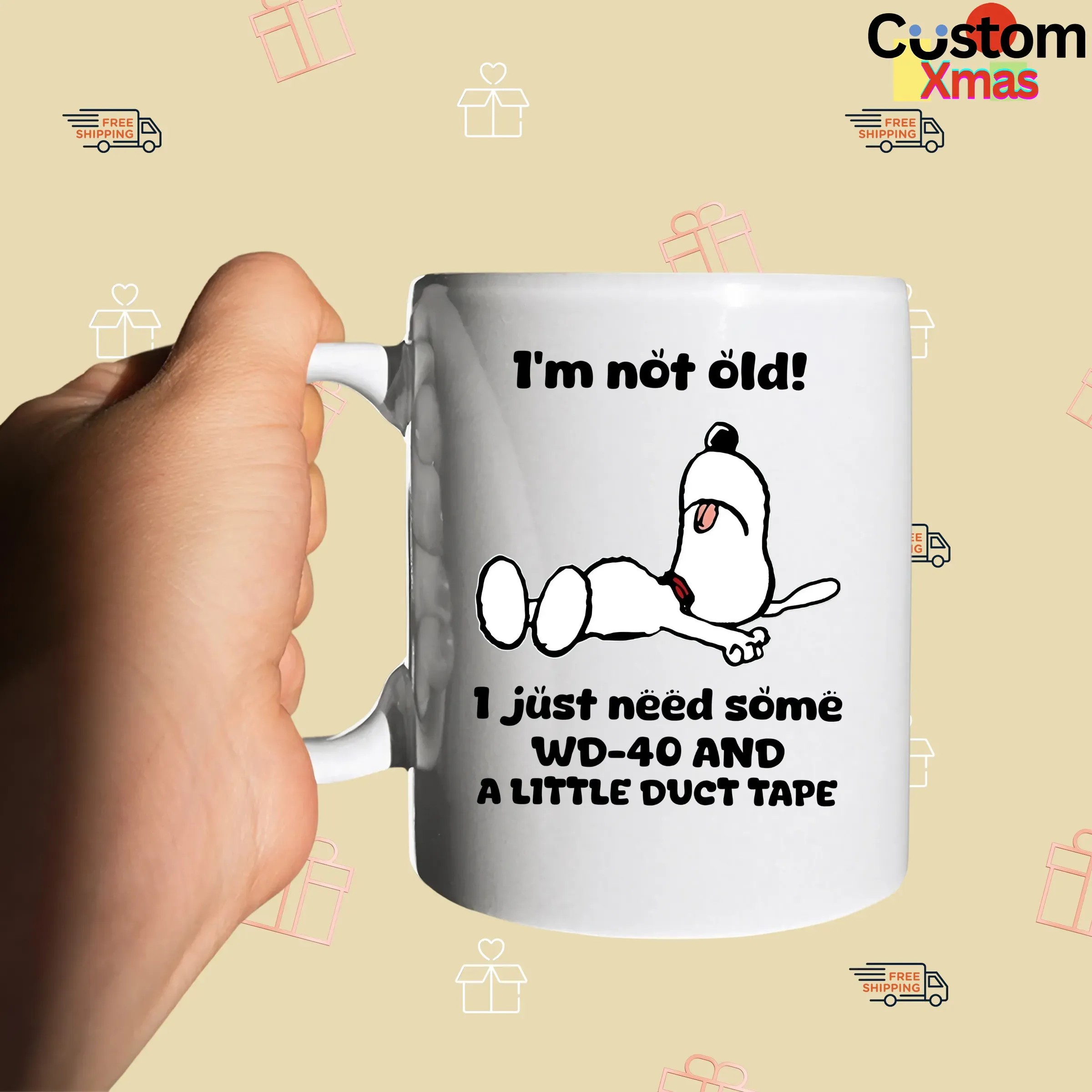 Snoopy The Peanuts I'm Not Old! 1 Just Need Some WD-40 And A Little Duct Tape T Shirt