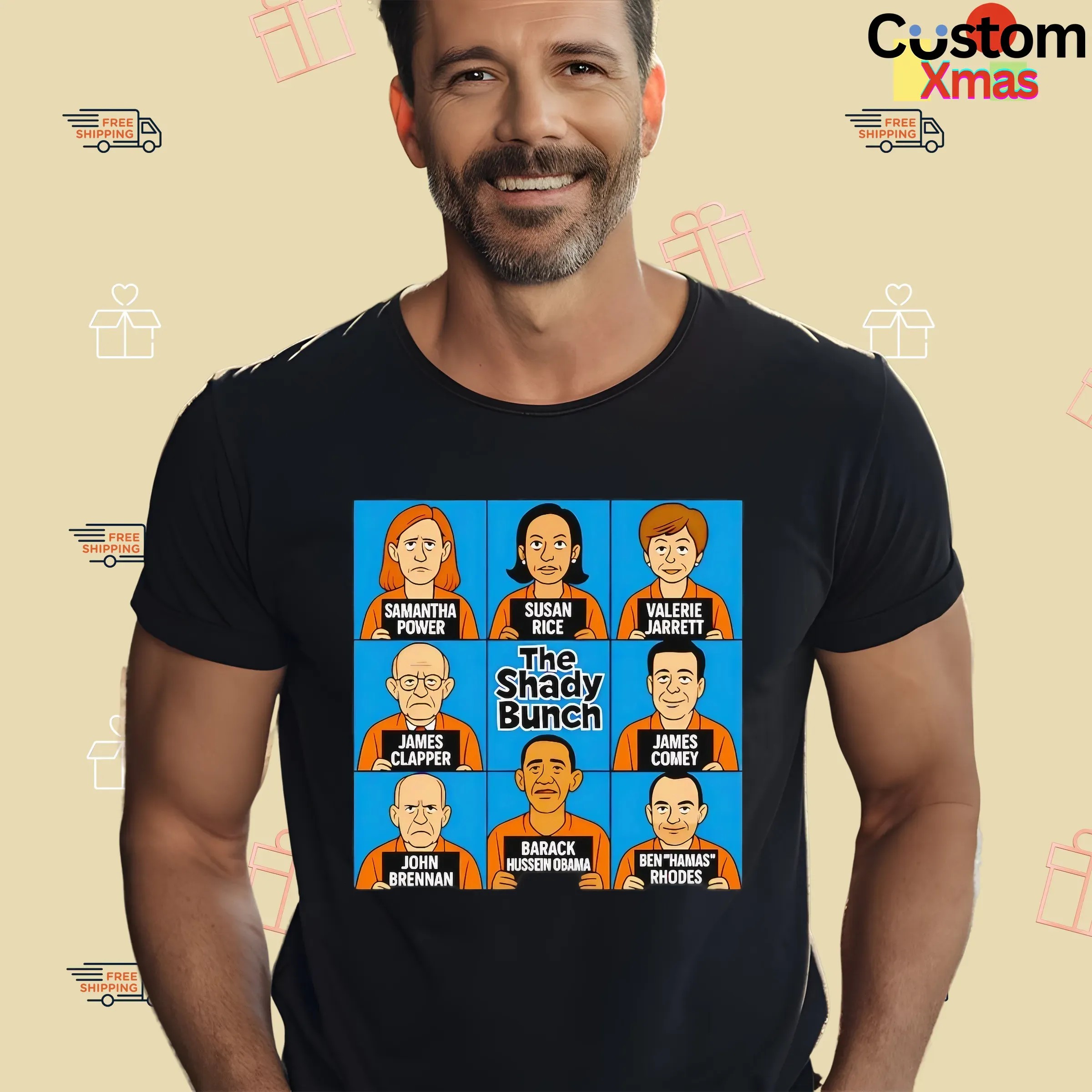 The Shady Bunch Samantha Power Susan Rice Valerie Jarrett Barack Hussein Obama T Shirt
