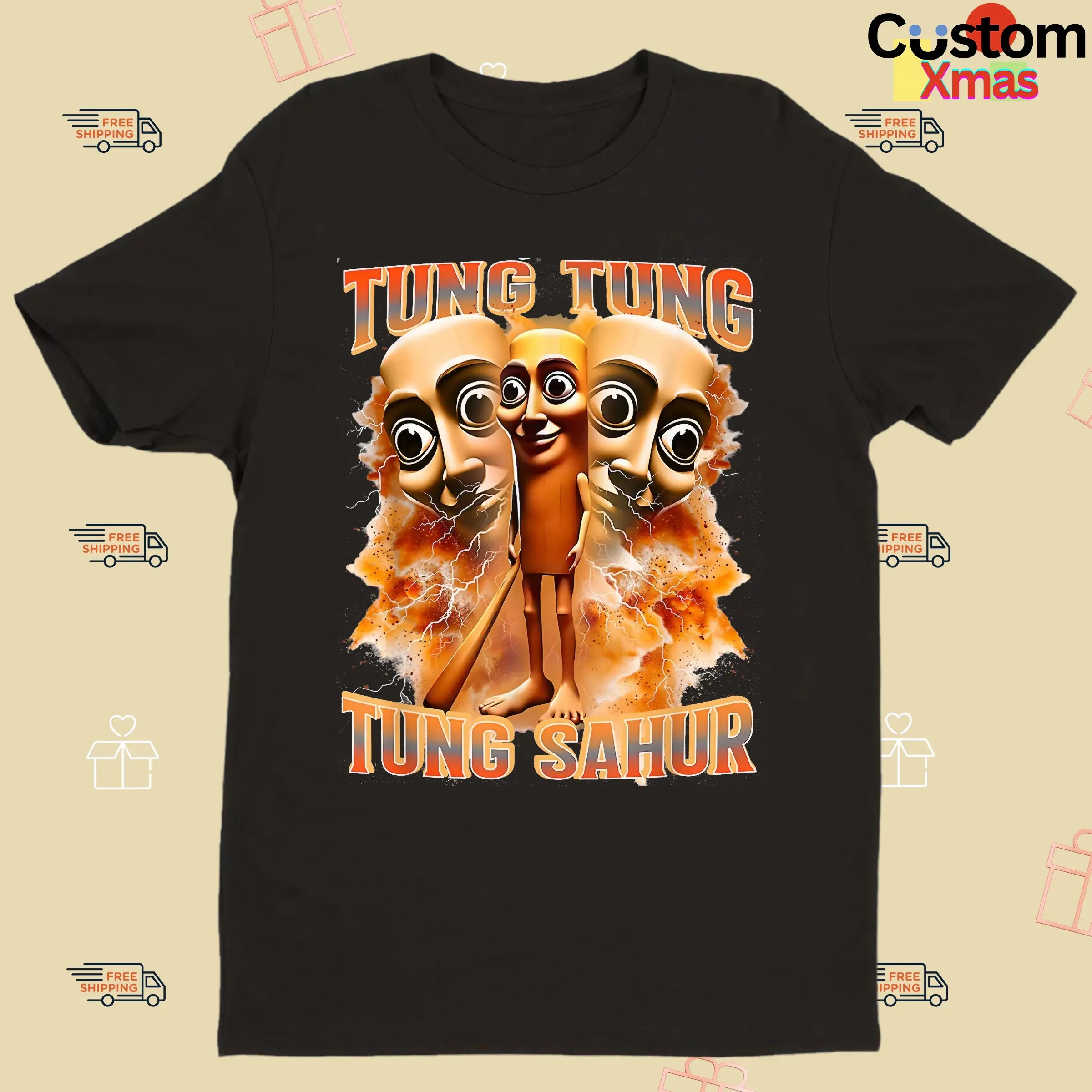 Tung Tung Tung Sahur Italian Brainrot Bootleg T Shirt