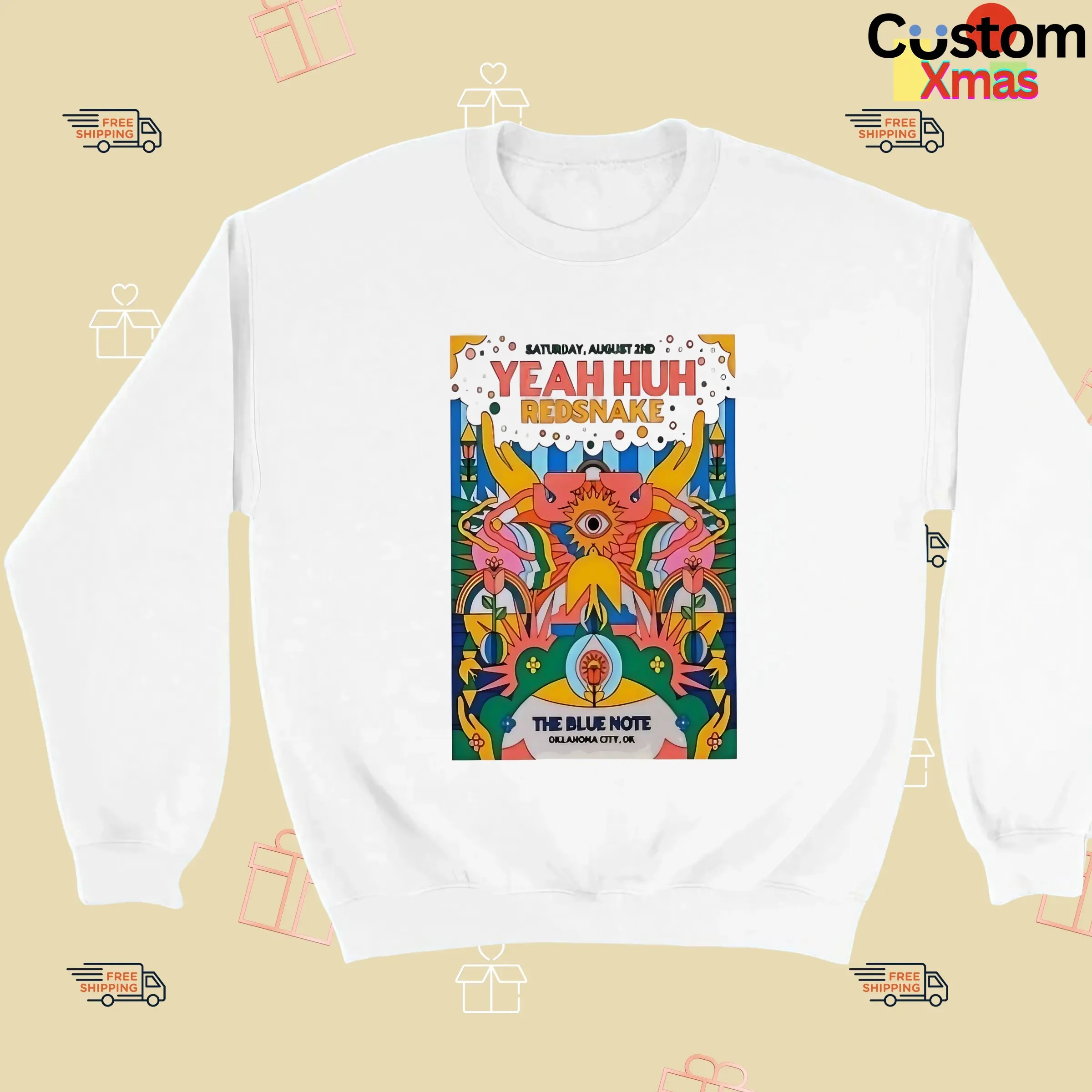 Yeah Huh Red Snake Live The Blue Note In Okc 2025 Poster T Shirt
