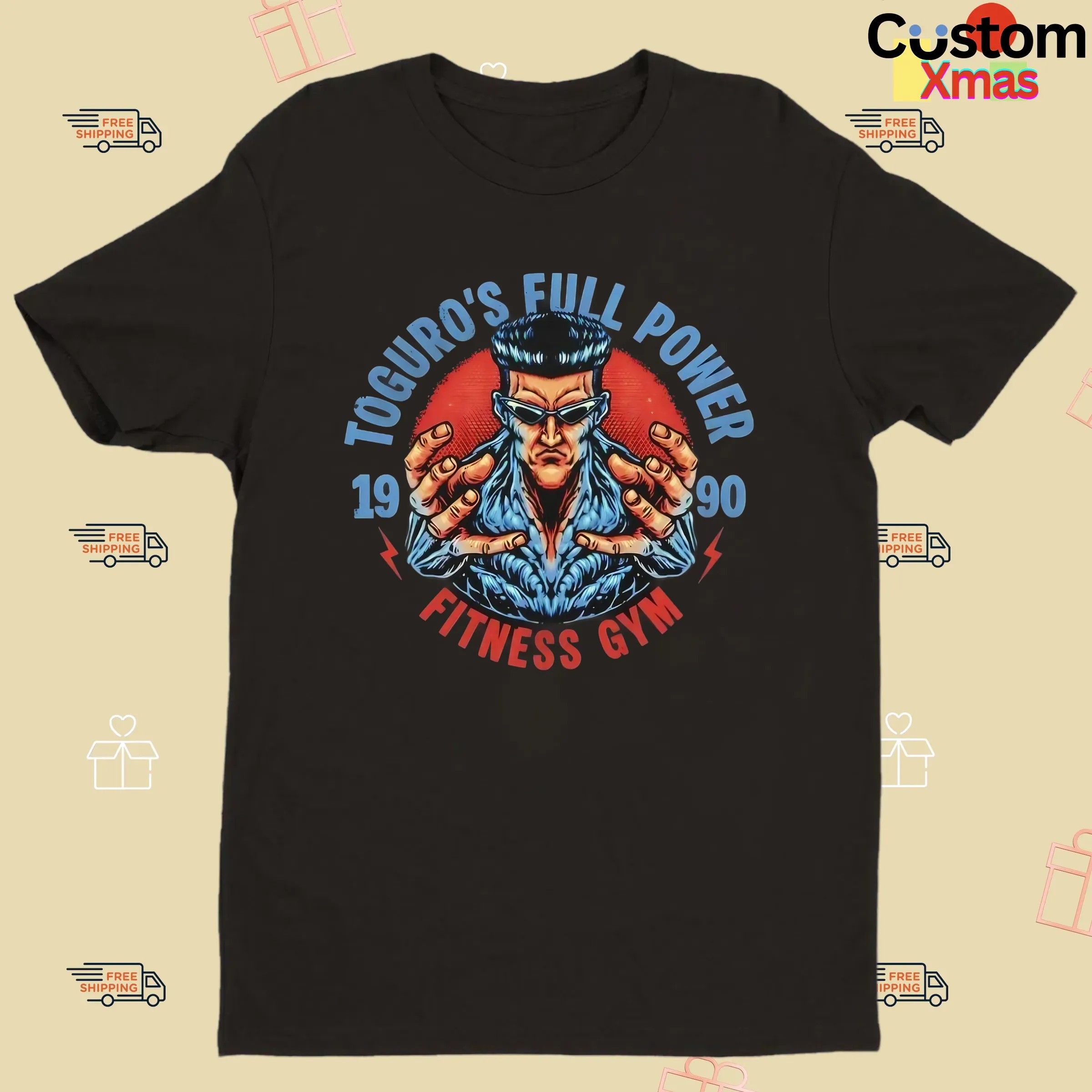 Yu Yu Hakusho Toguro’s Full Power Fitness Gym 1990 Graphic T Shirt