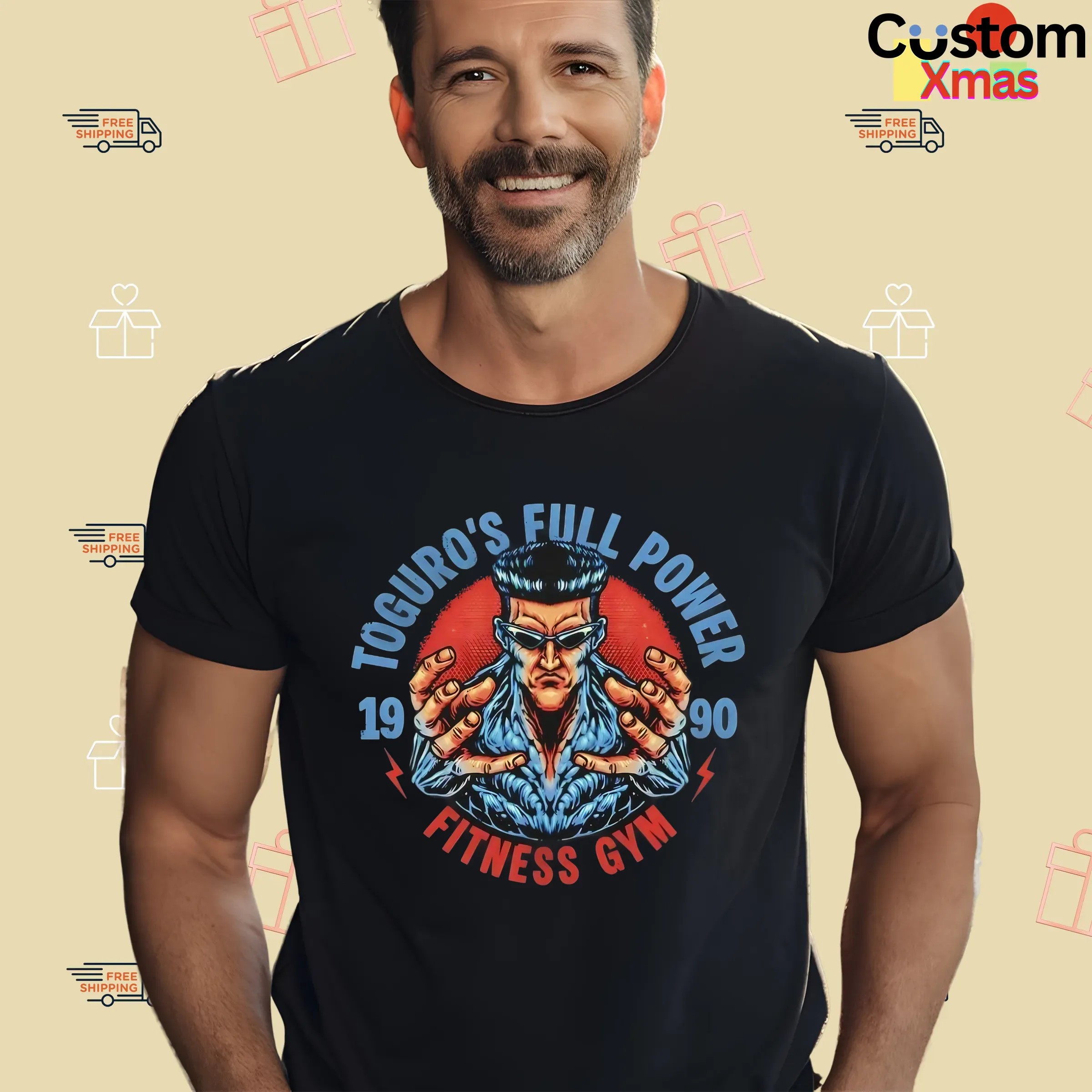 Yu Yu Hakusho Toguro’s Full Power Fitness Gym 1990 Graphic T Shirt