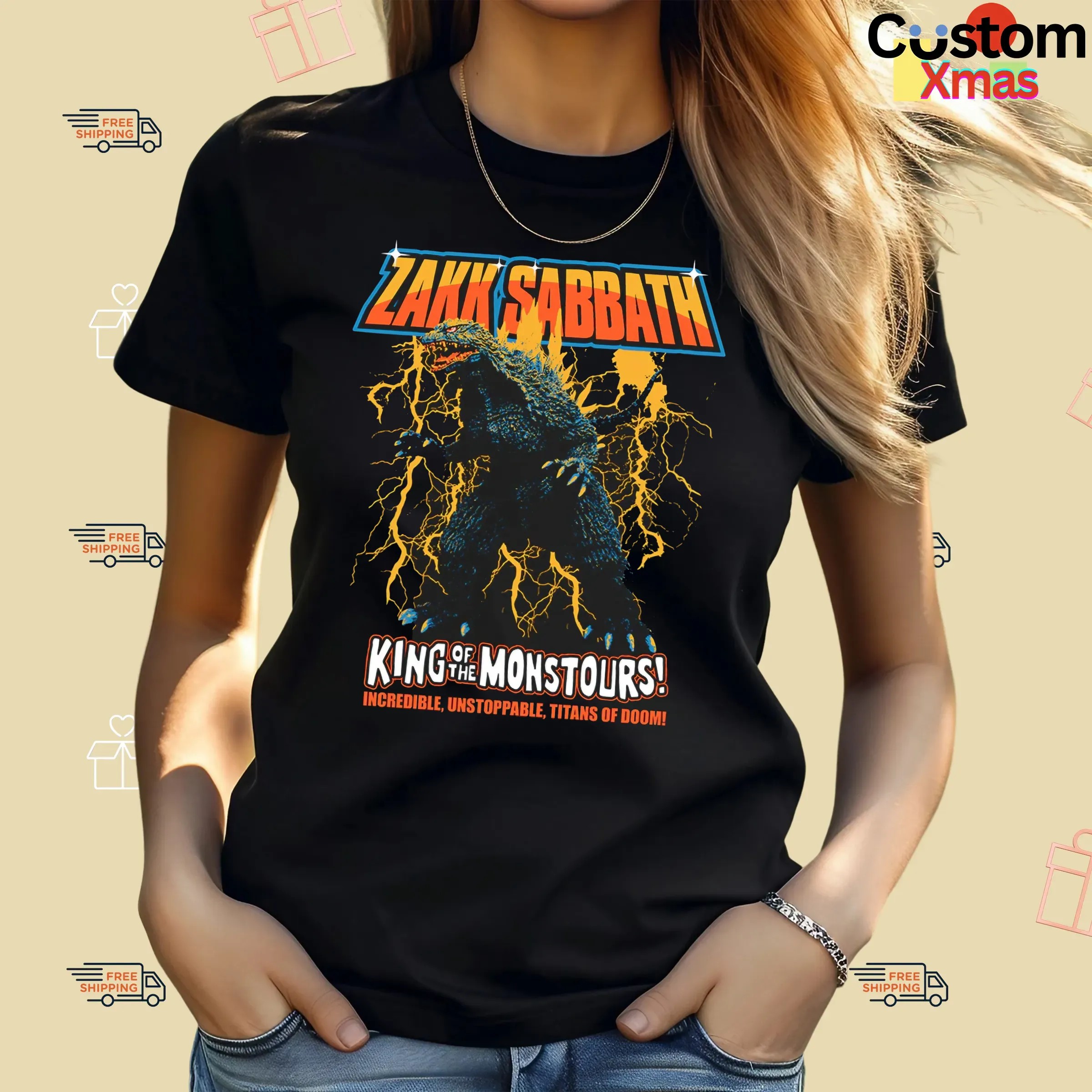 Zakk Sabbath King Of Monstours Schedule Tour Incredible Unstoppable Titans Of Doom T Shirt