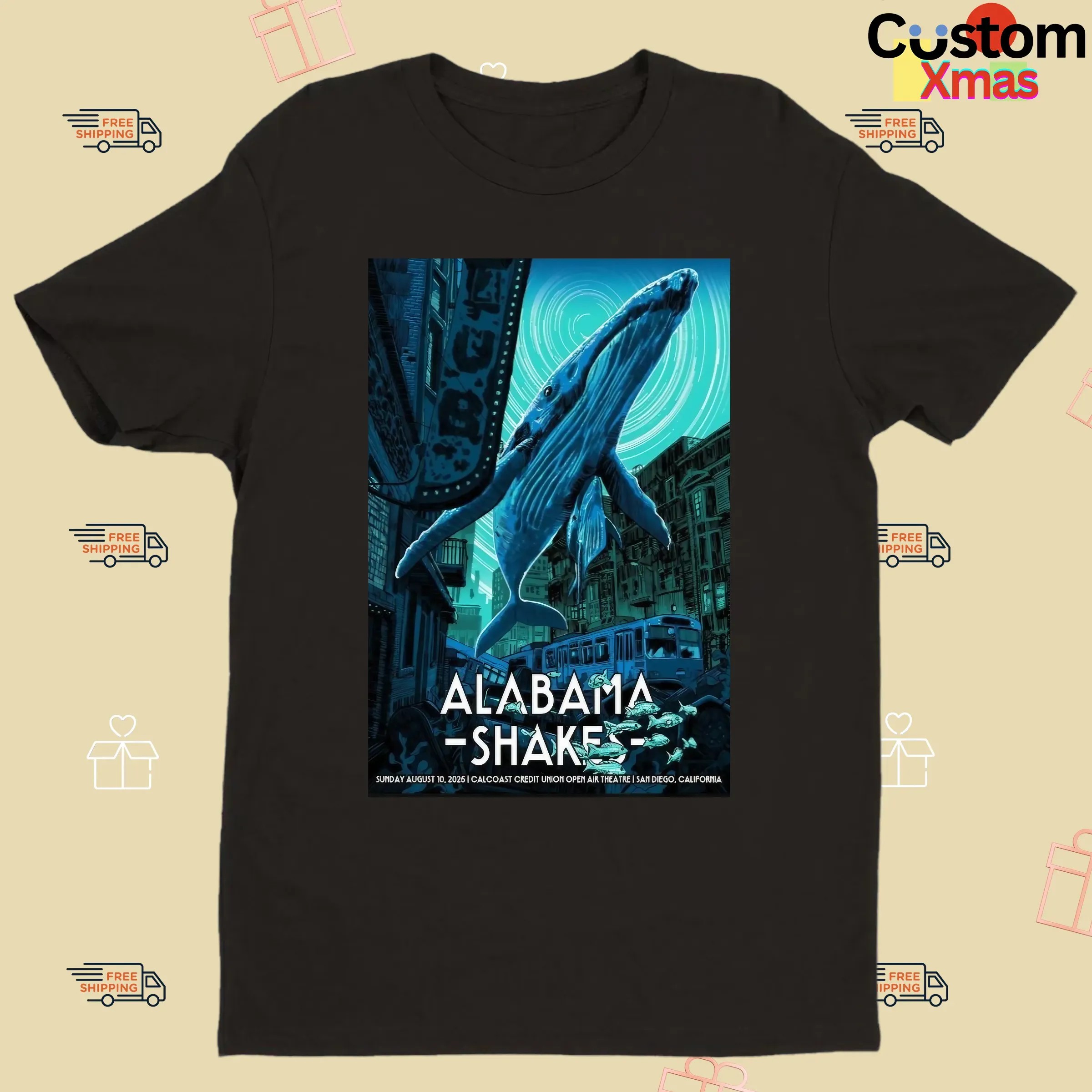 Alabama Shakes August 10 2025 California Concert Poster Print T Shirt