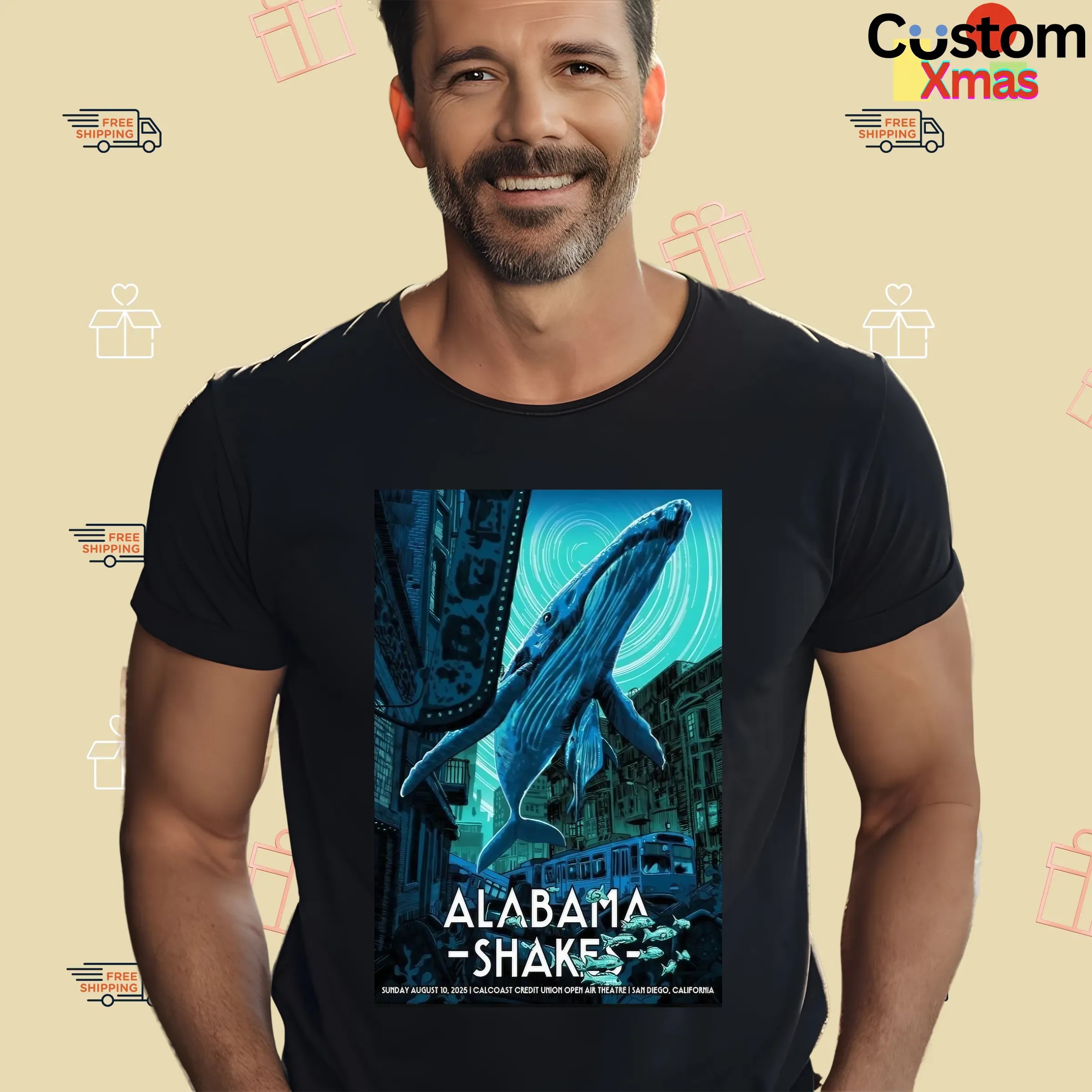Alabama Shakes August 10 2025 California Concert Poster Print T Shirt