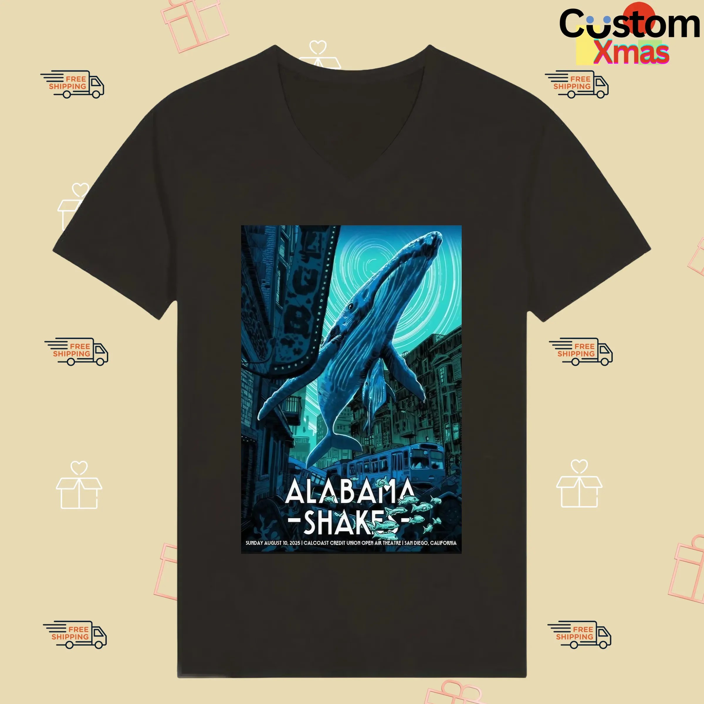 Alabama Shakes August 10 2025 California Concert Poster Print T Shirt