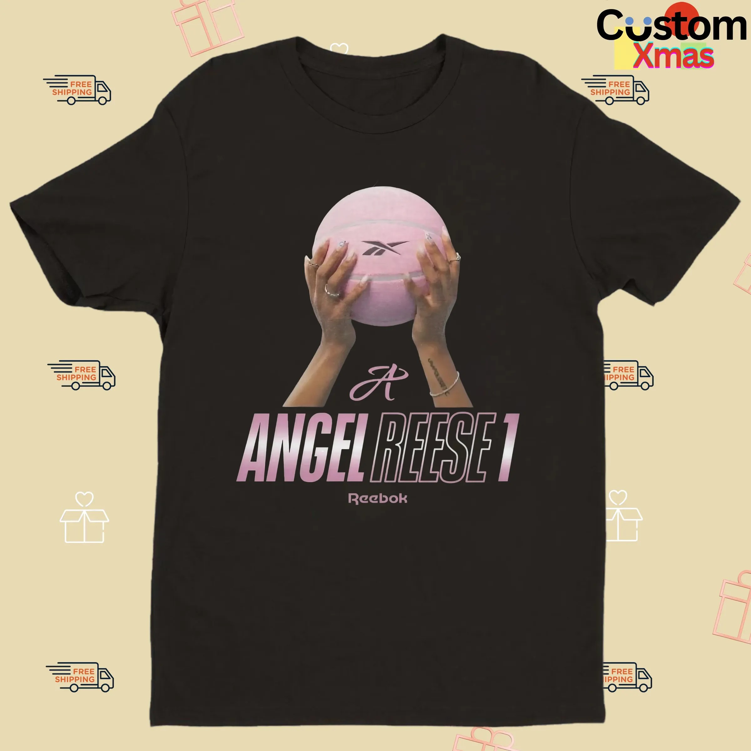Angel Reese 1 Pink Basketball 2025 WNBA Game T Shirt
