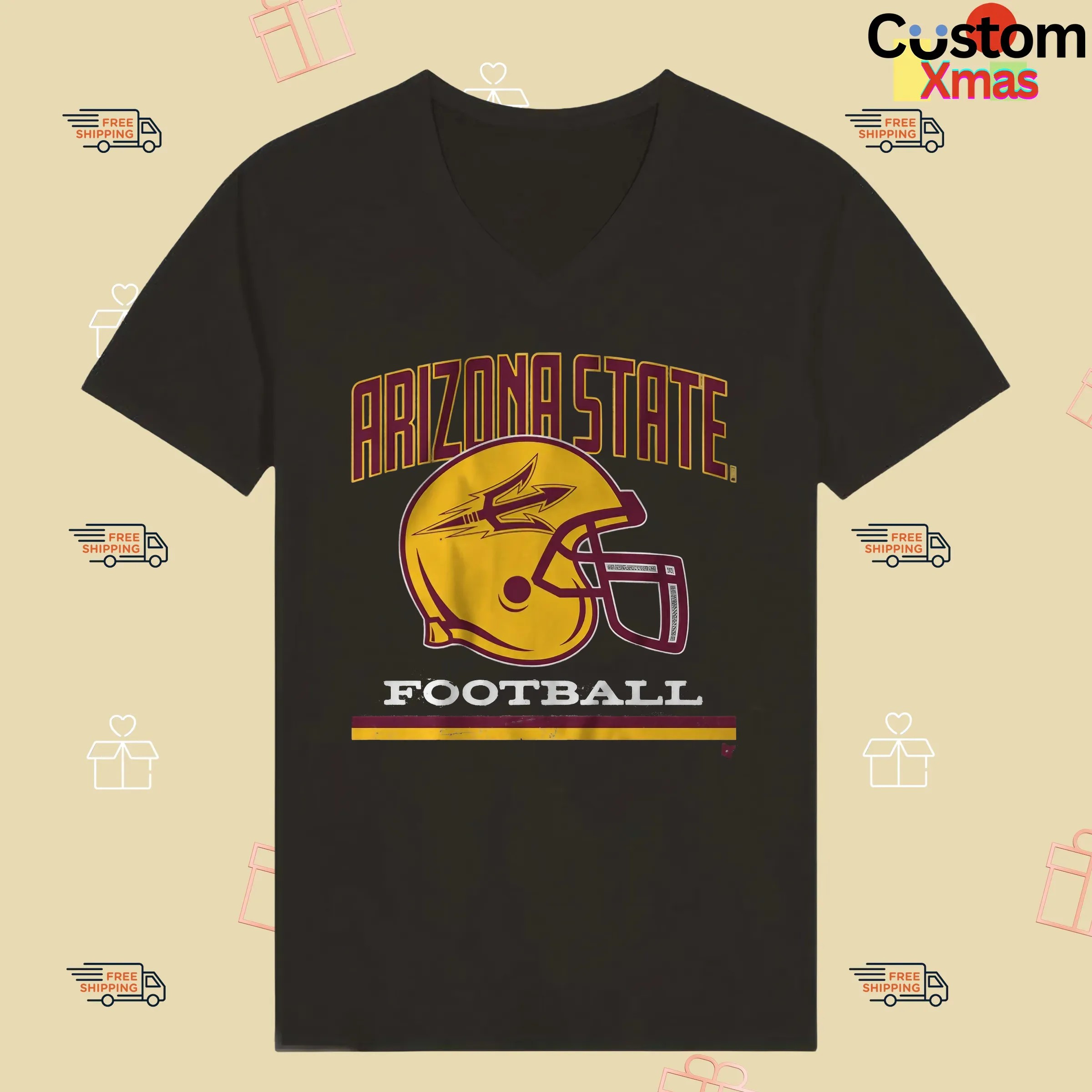 Arizona State Football Vintage Helmet T Shirt