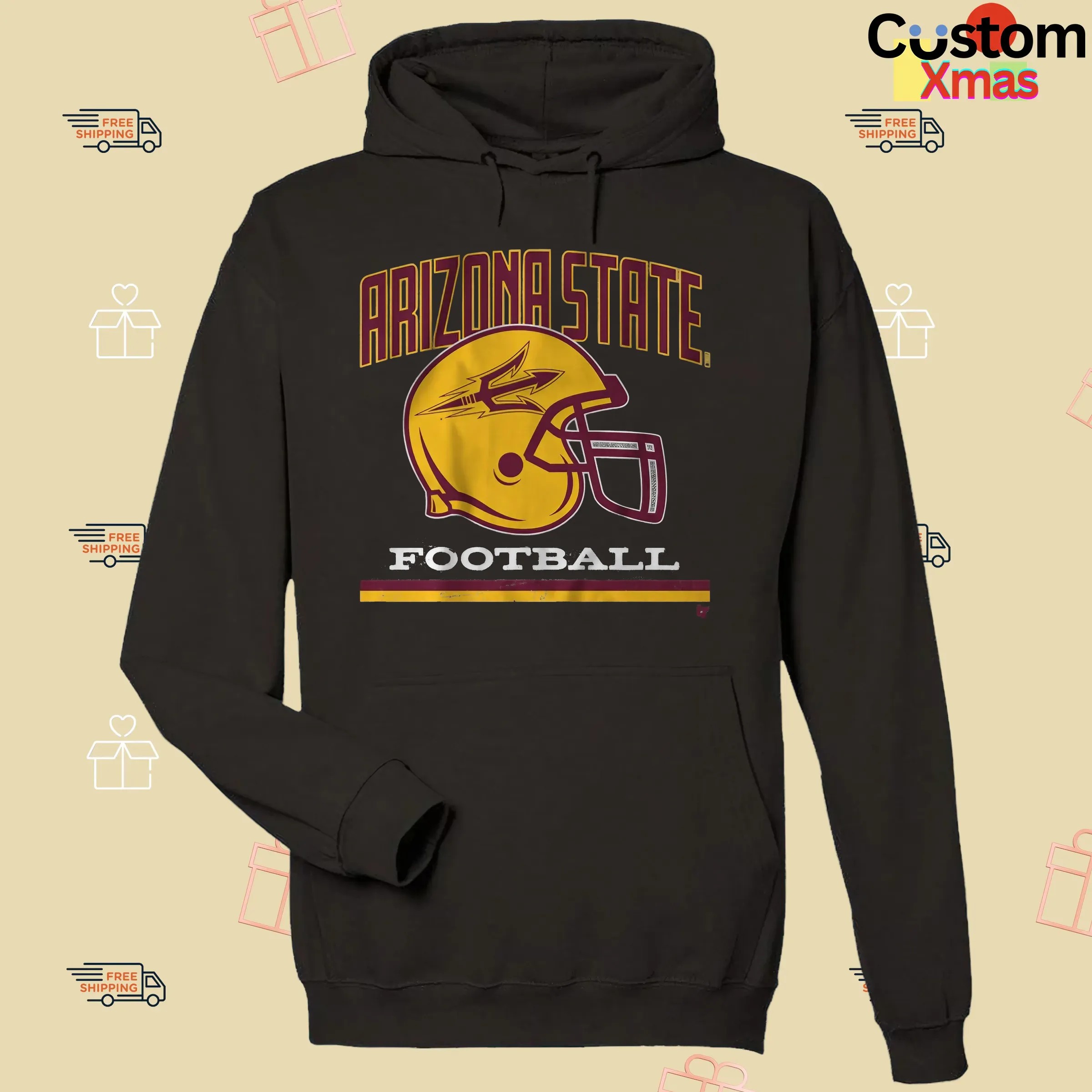 Arizona State Football Vintage Helmet T Shirt