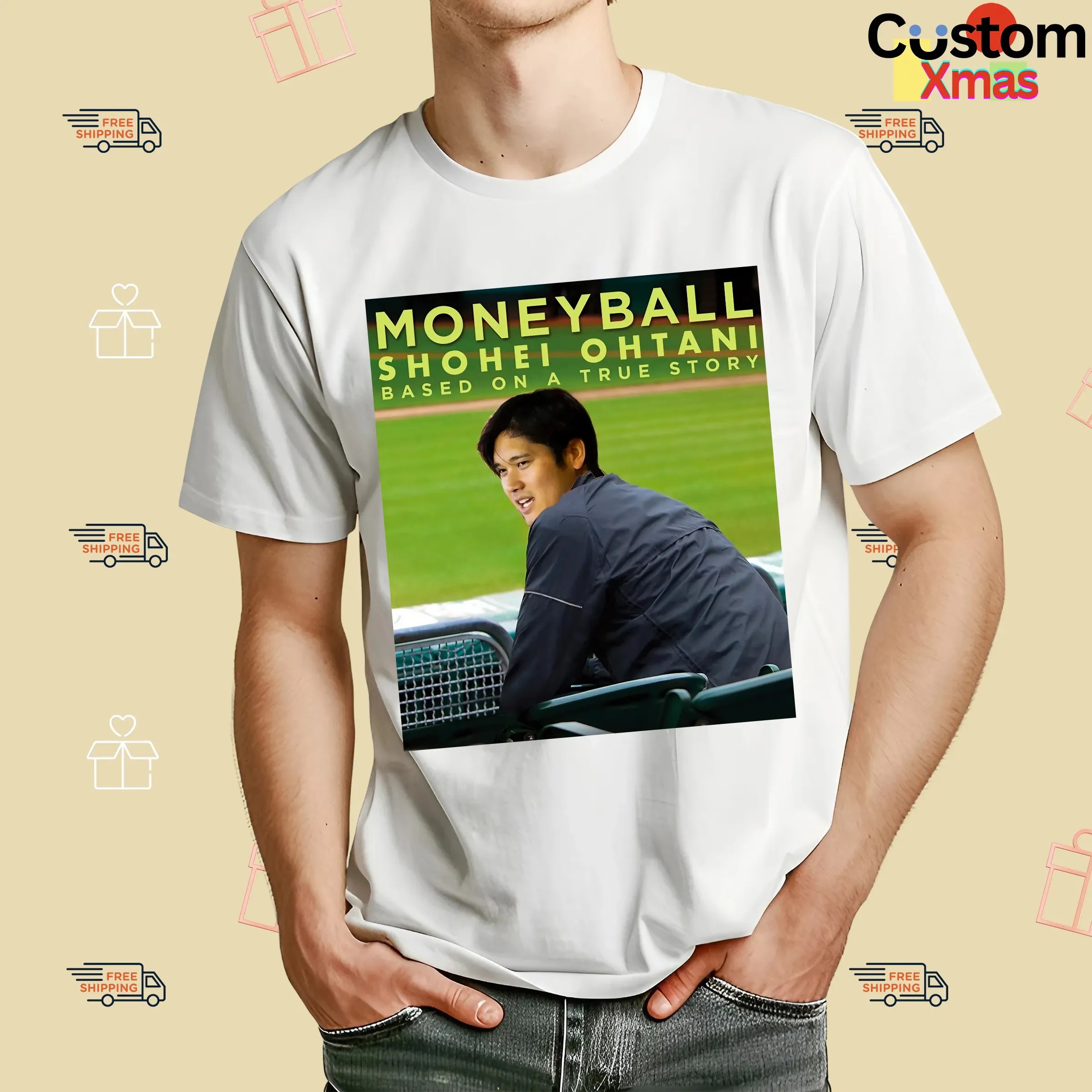 Baseball Movie Moneyball Shohei Ohtani Based On A True Story T Shirt