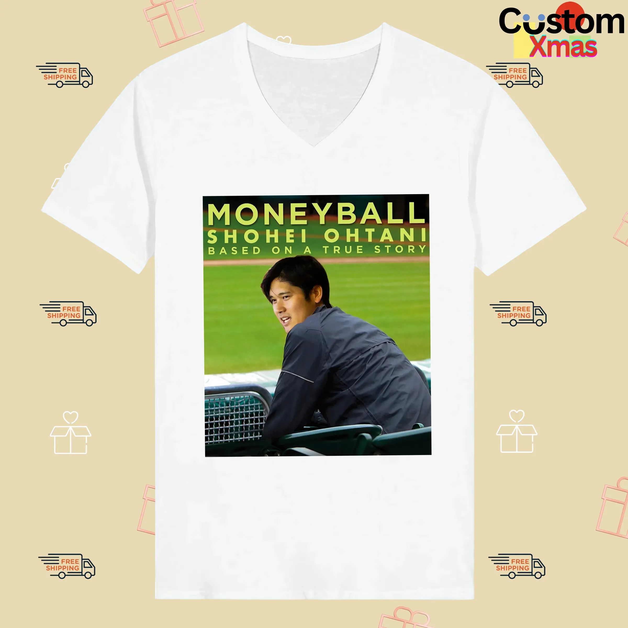 Baseball Movie Moneyball Shohei Ohtani Based On A True Story T Shirt