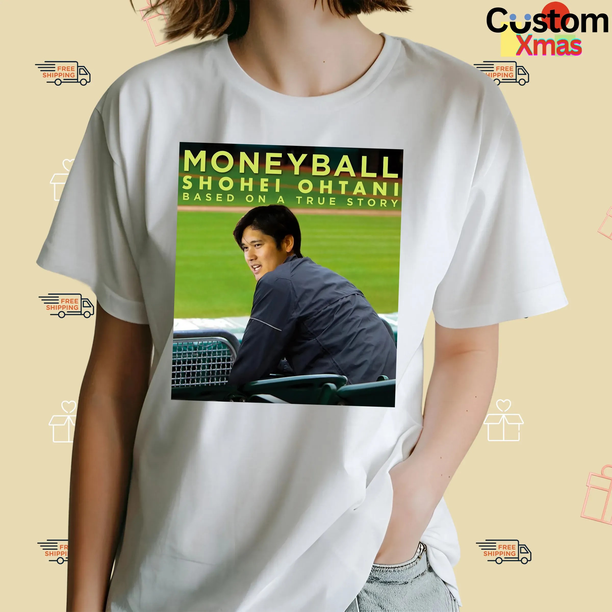 Baseball Movie Moneyball Shohei Ohtani Based On A True Story T Shirt